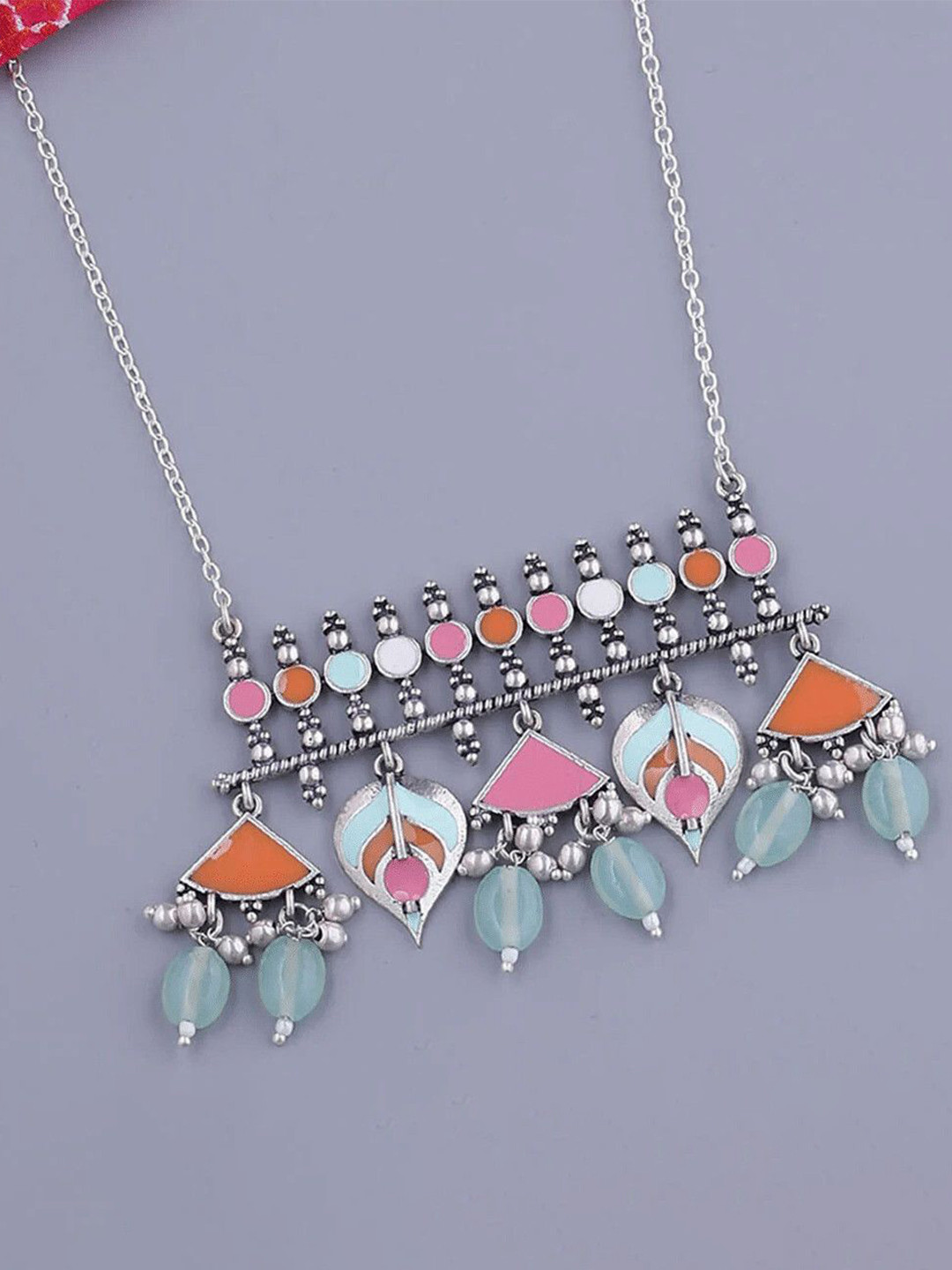 OPUS GEMS Silver-Plated Necklace and Chains