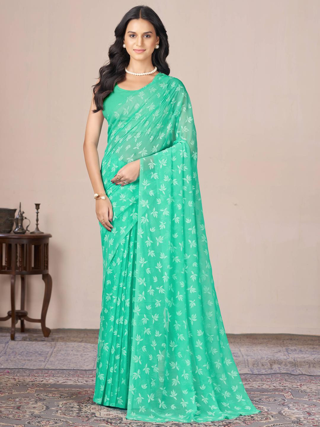 Garden Vareli Ethnic Motif Printed Saree