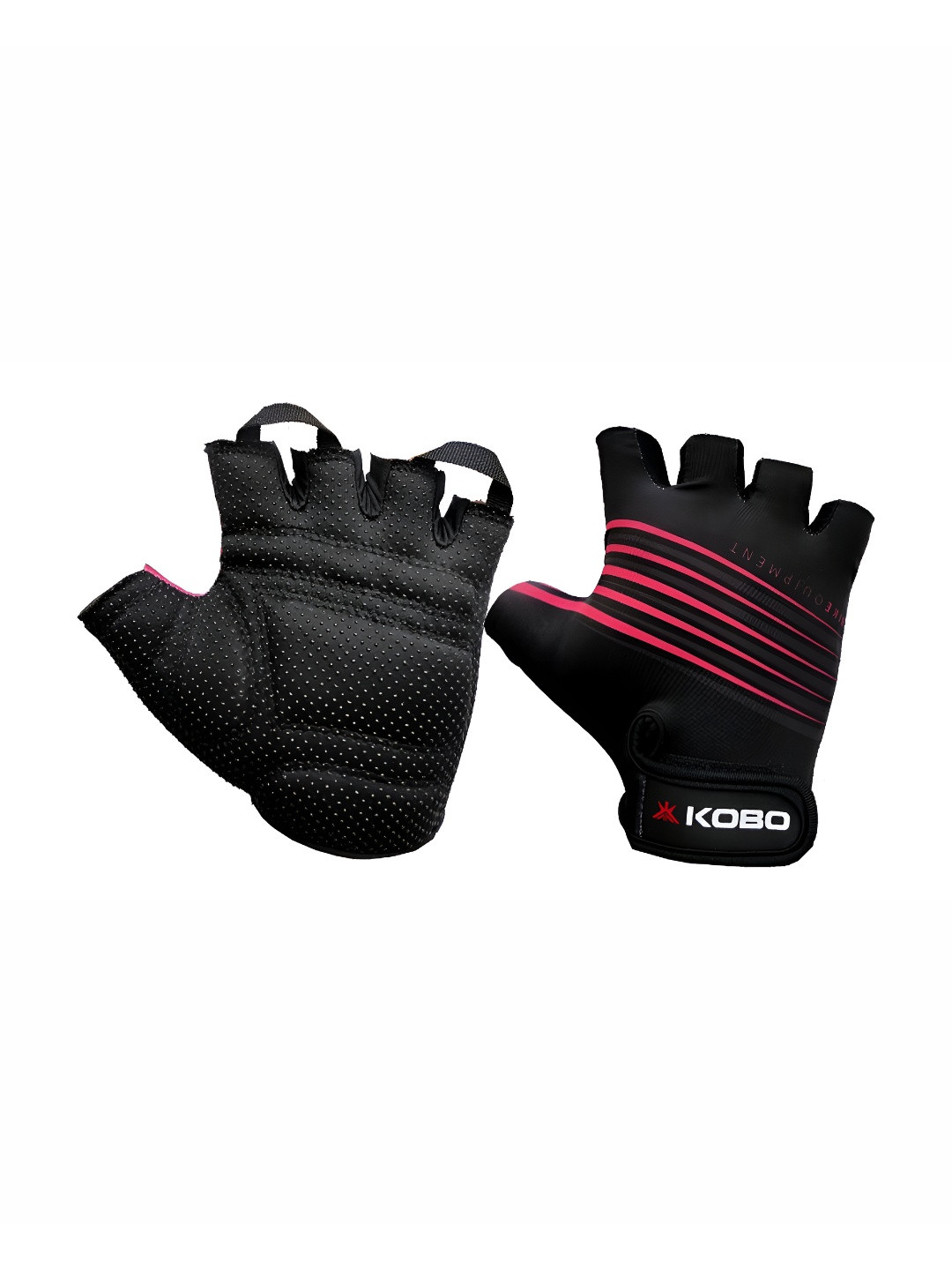 KOBO Adjustable Strap Soft Padded Cycling Gloves