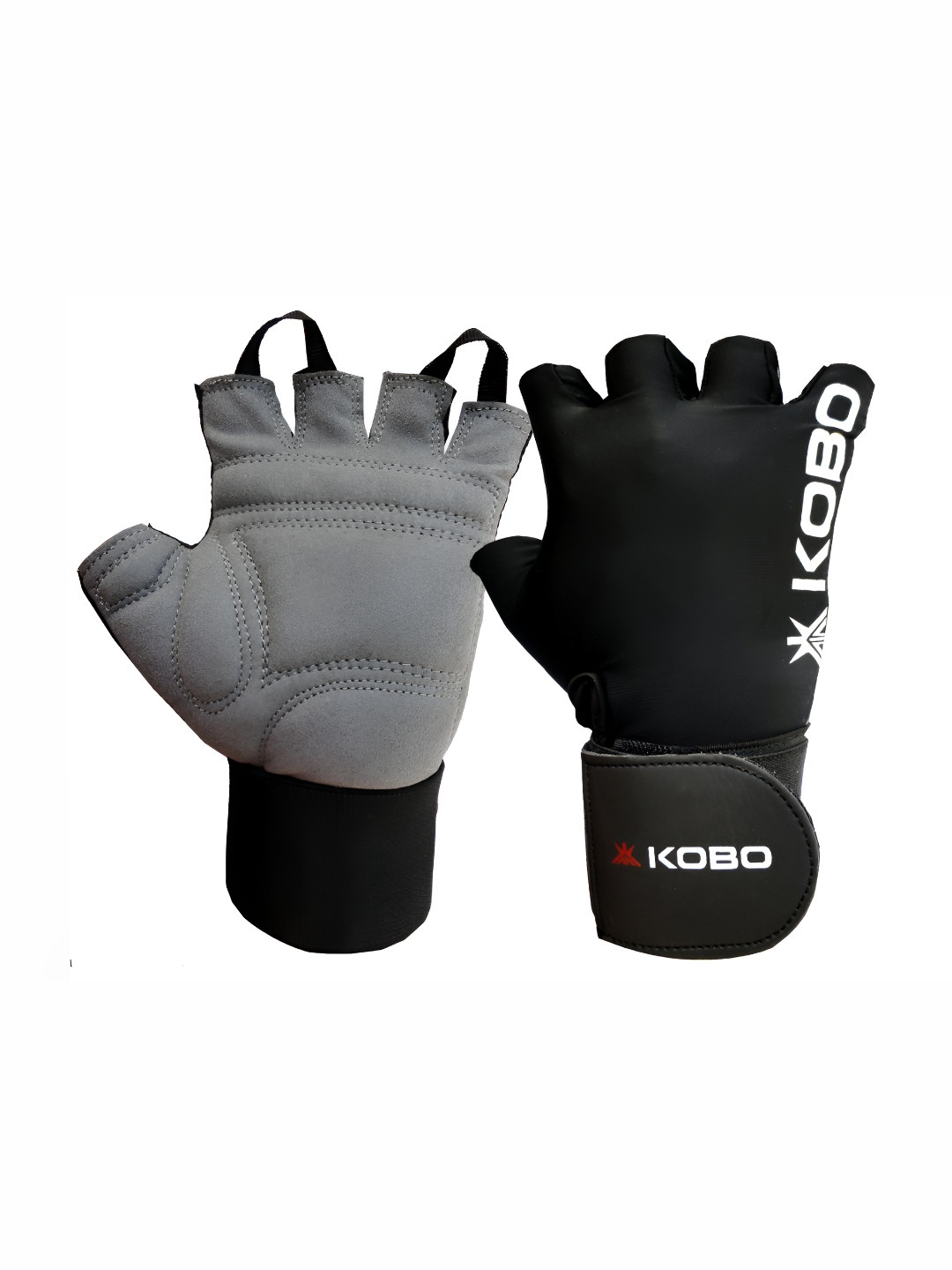 KOBO Wrist Support Soft Padded Gym Gloves
