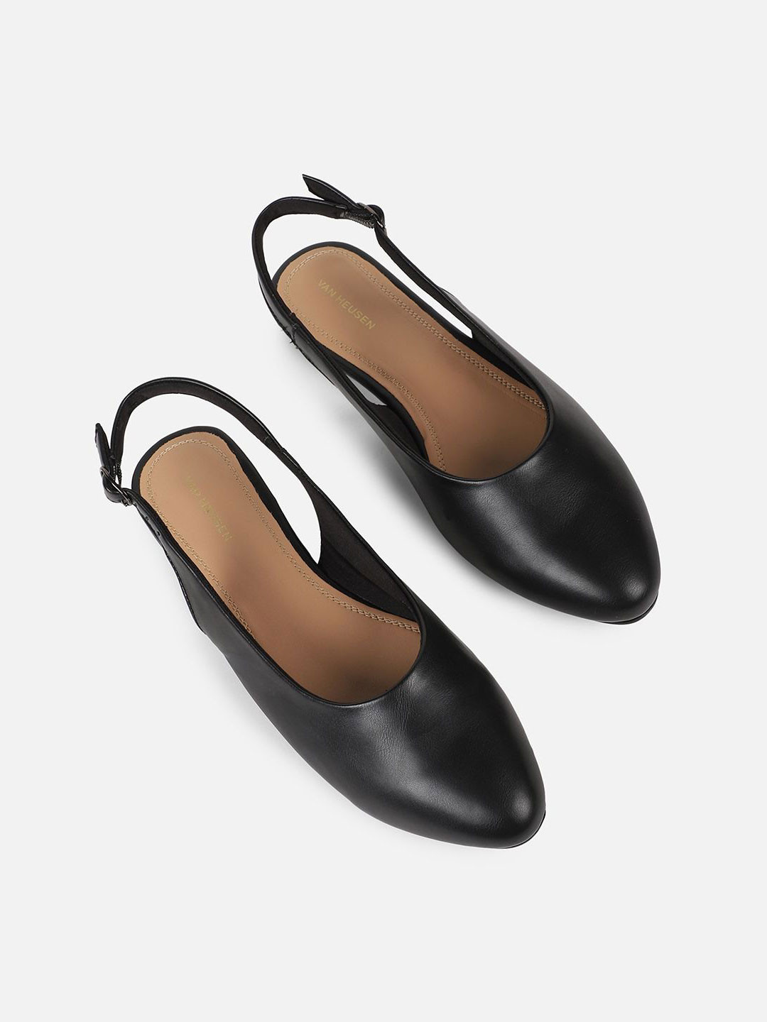 Van Heusen Woman Pointed Toe Flats With Open Back