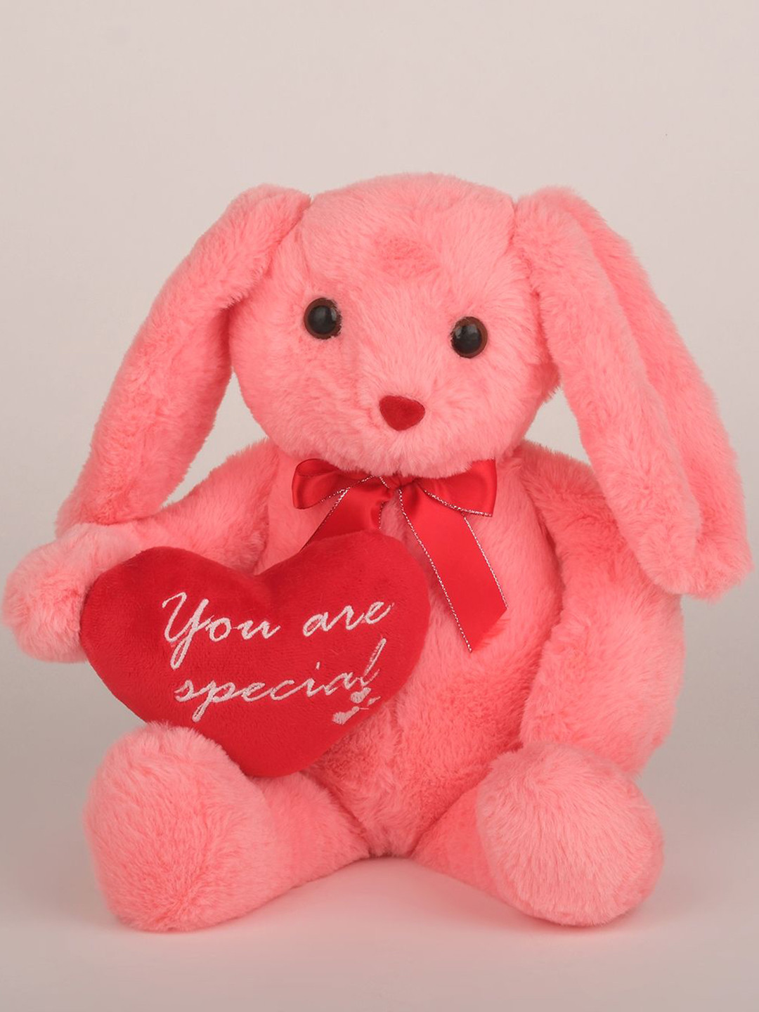 DukieKooky Kids Plush Hopper Bunny with Heart Rabbit Animal Toy