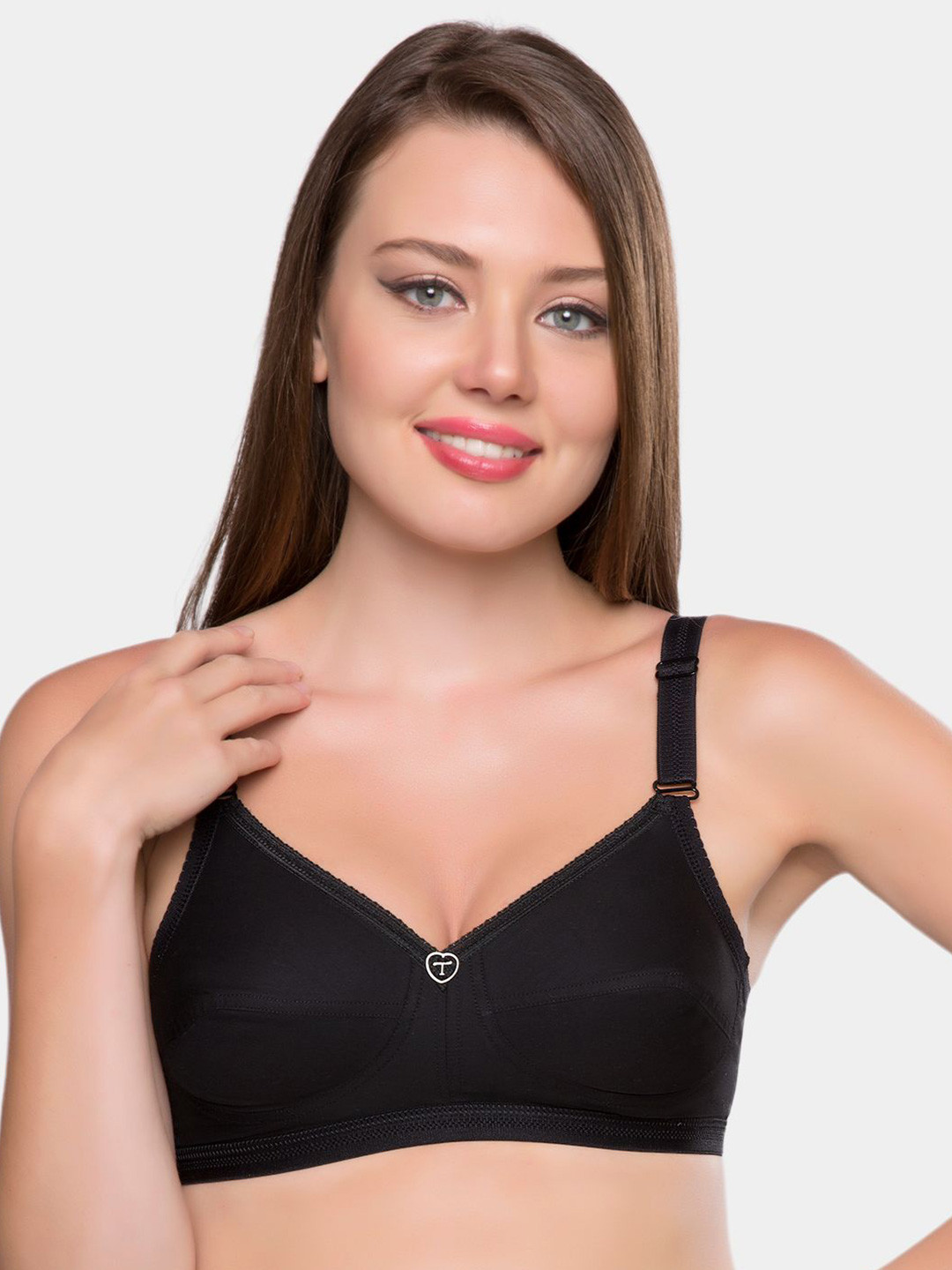 Trylo Sarita Full Coverage Cut and Sew  Pure Cotton Non-Wired Bra