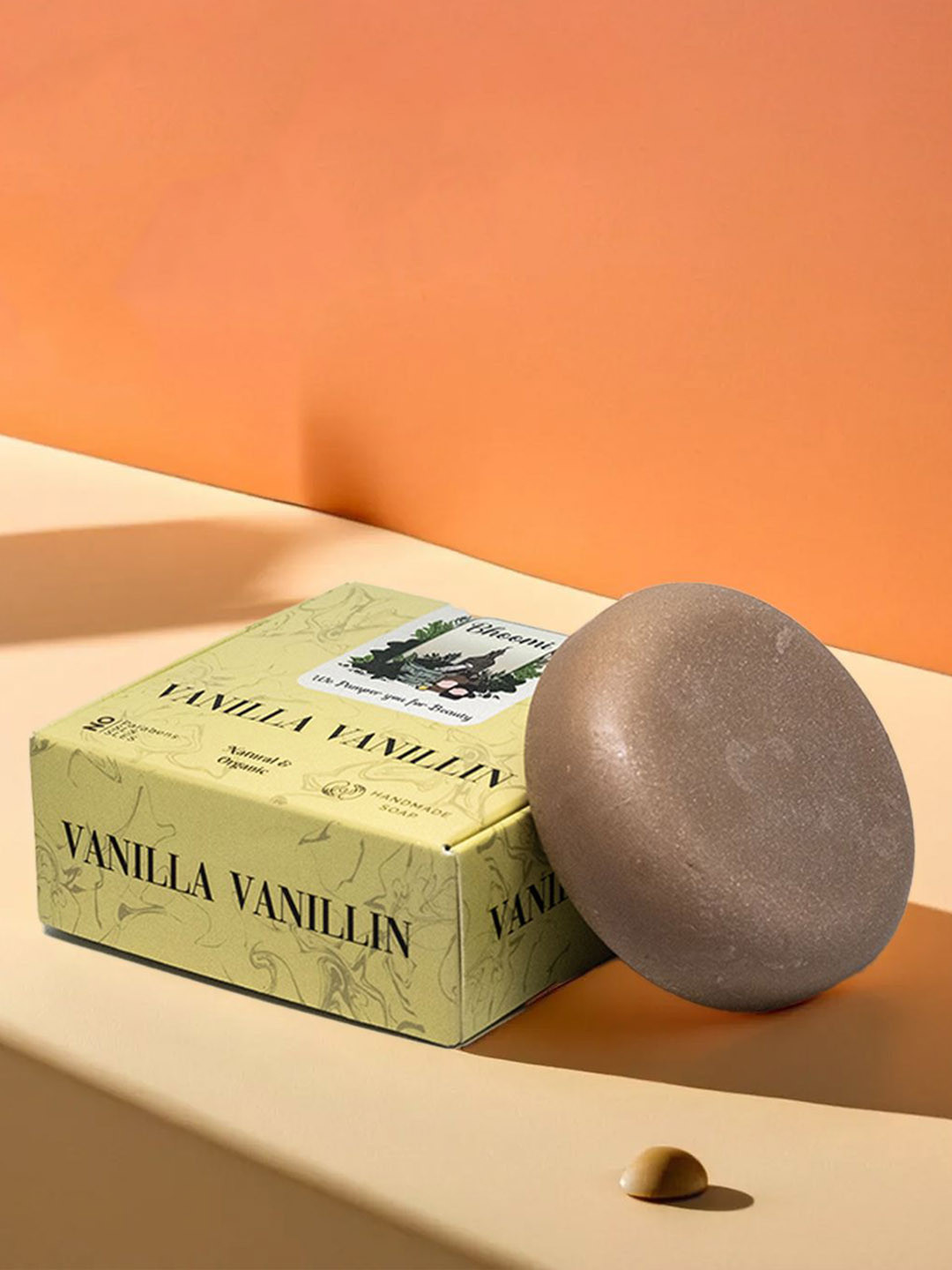 BHOOMI HERBAL INDIA Set Of 6 Vanilla Vanillin Soaps - 90 g Each