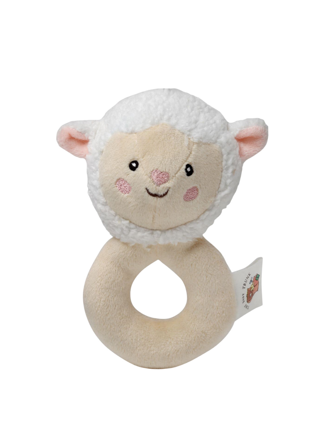 THE BABY TRUNK Kids Cotton Sheep Handleheld Rattle Toy