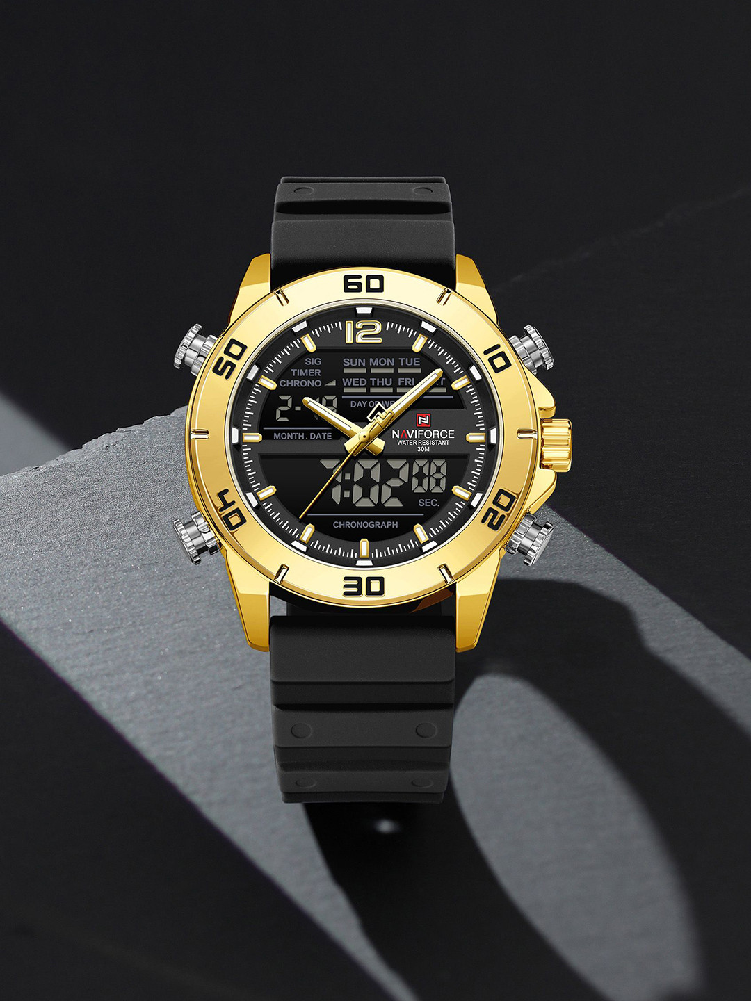 Naviforce Men Analogue and Digital Watch NF9253T_G B B