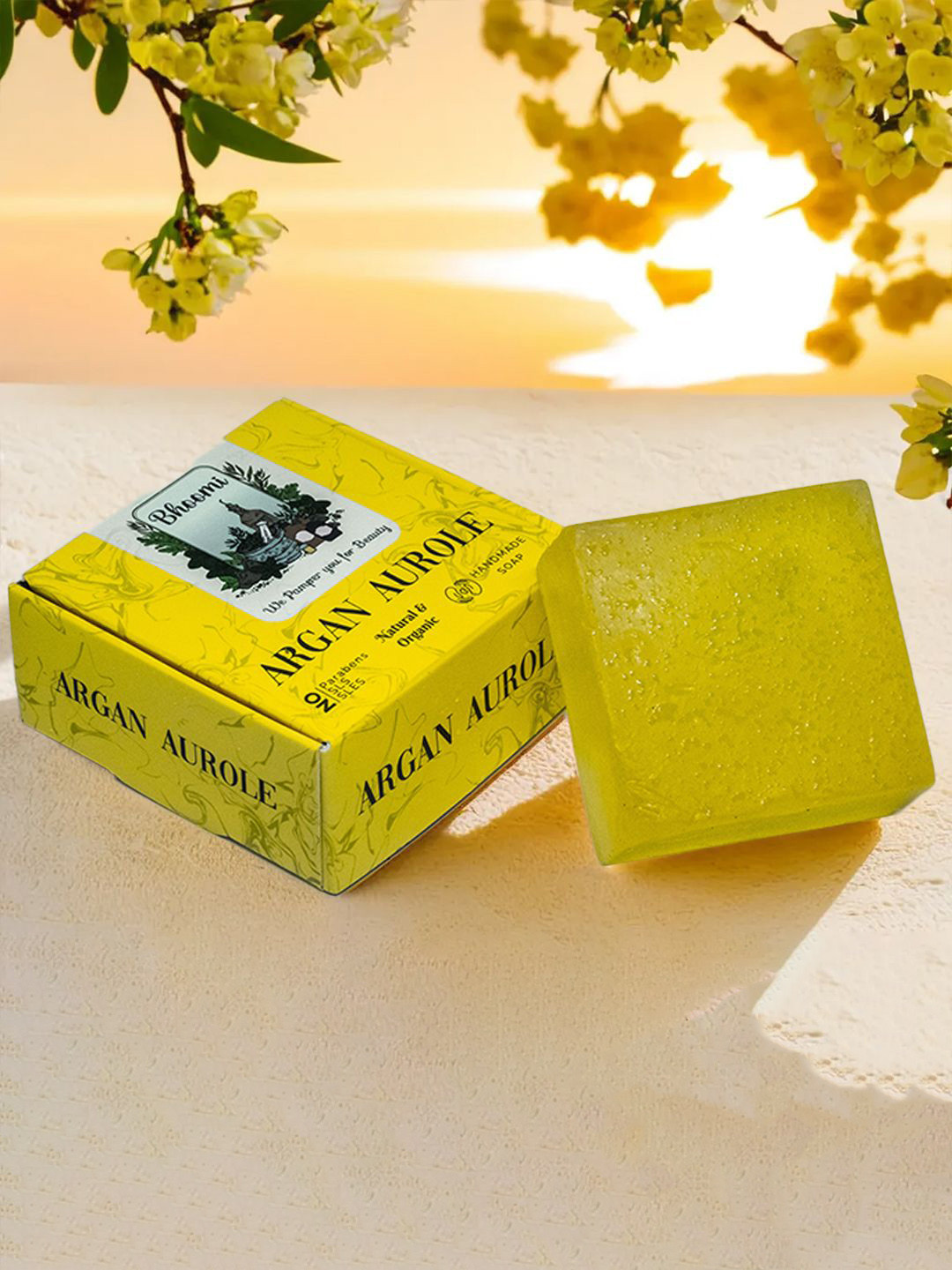 BHOOMI HERBAL INDIA Set Of 3 Argan Aurole Soap - 90 g Each