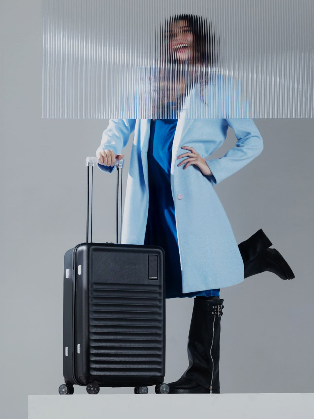 MOKOBARA The Aisle Trunk Check-In TSA Lock & Spinner Wheels Medium Hard Case Trolley Bag