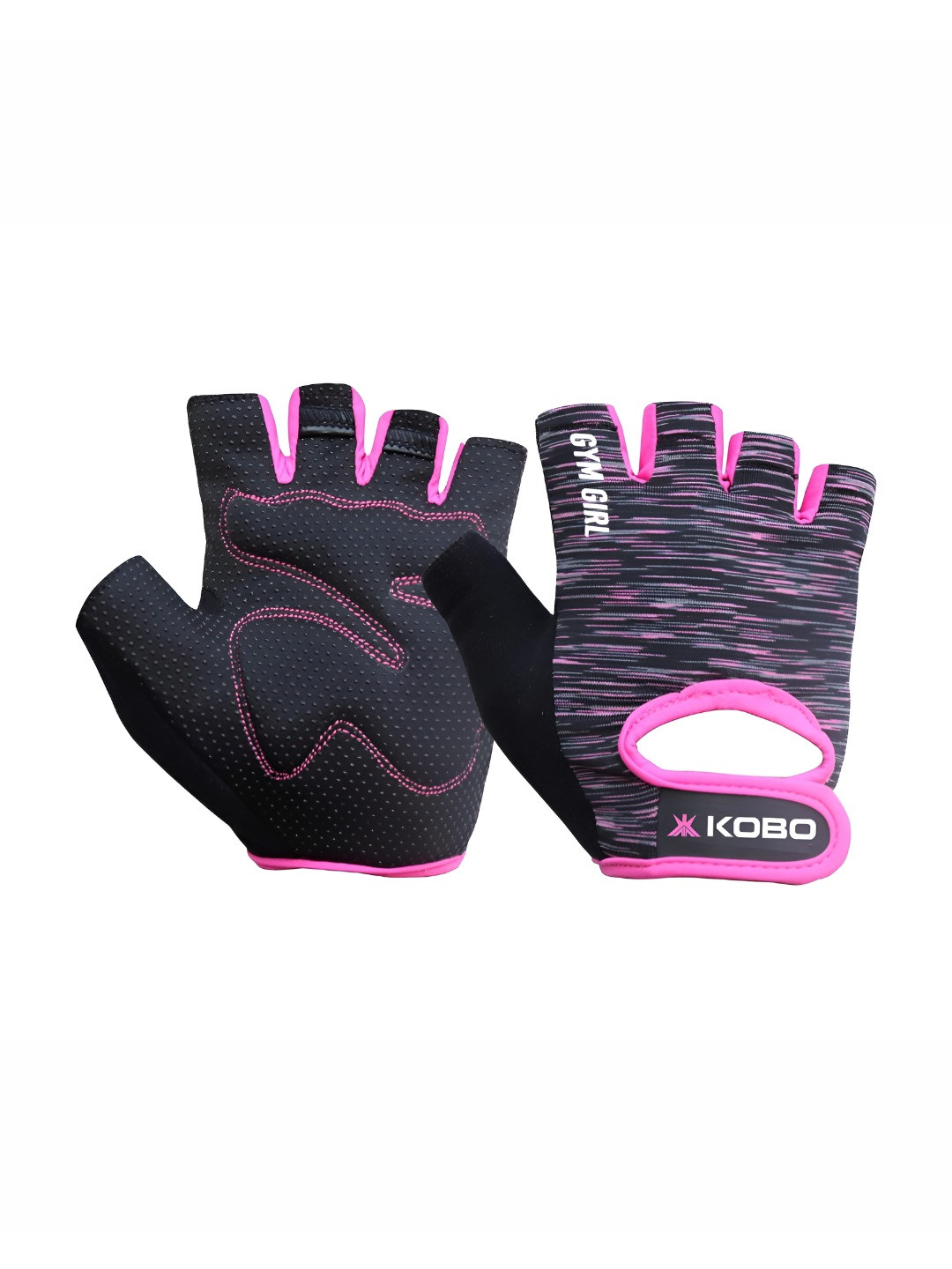 KOBO Adjustable Strap Soft Padded Gym  Gloves