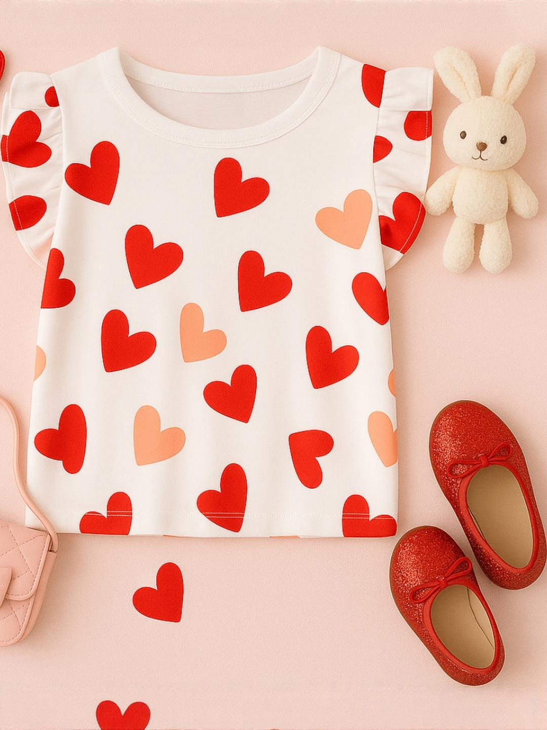 Luke & Lilly Girls Regular Fit Cotton Tshirts