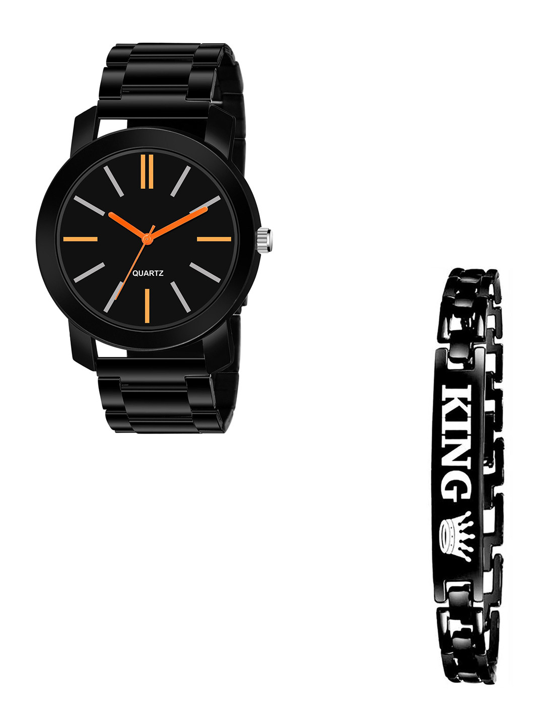 THE SHOPOHOLIC Men Dial Watch Gift Set 5-O-KING