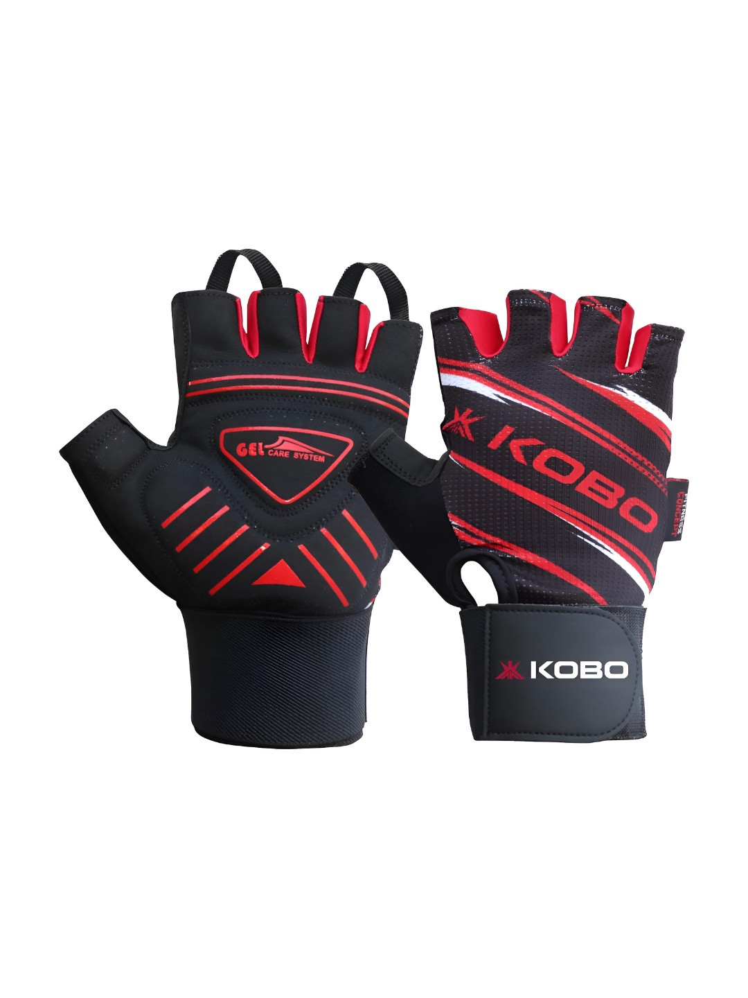 KOBO Unisex Wrist Support Soft Fitness and Pilates Gym Gloves