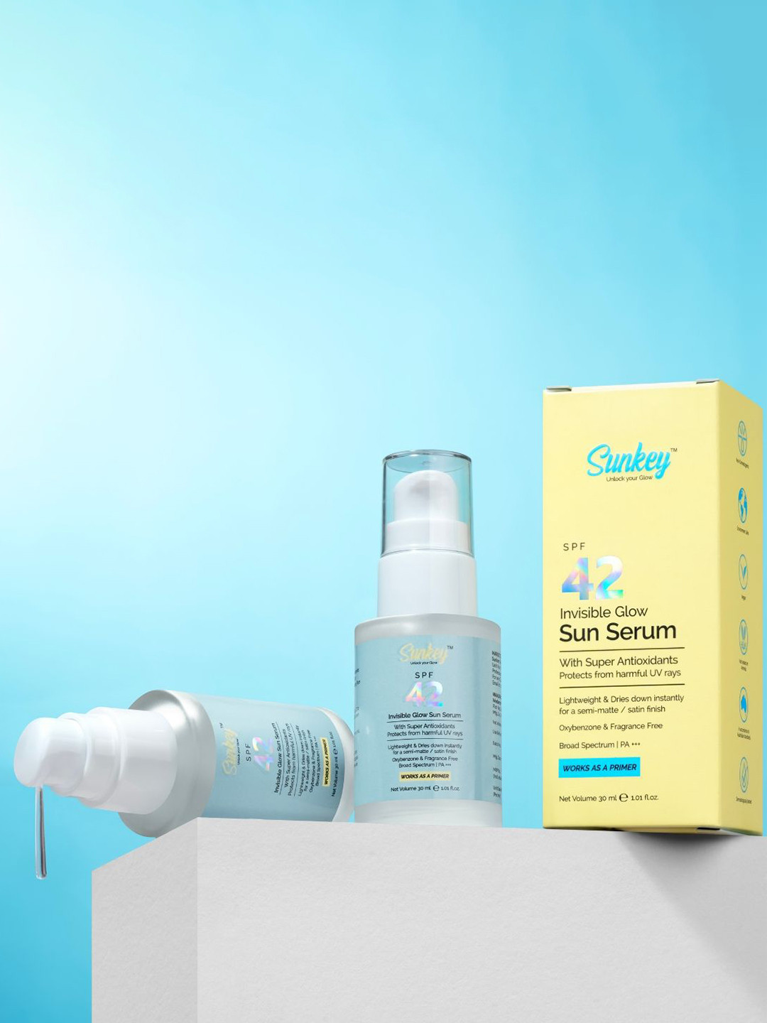 Sunkey Invisible Sun Serum SPF 42 PA+++ - 30 ml