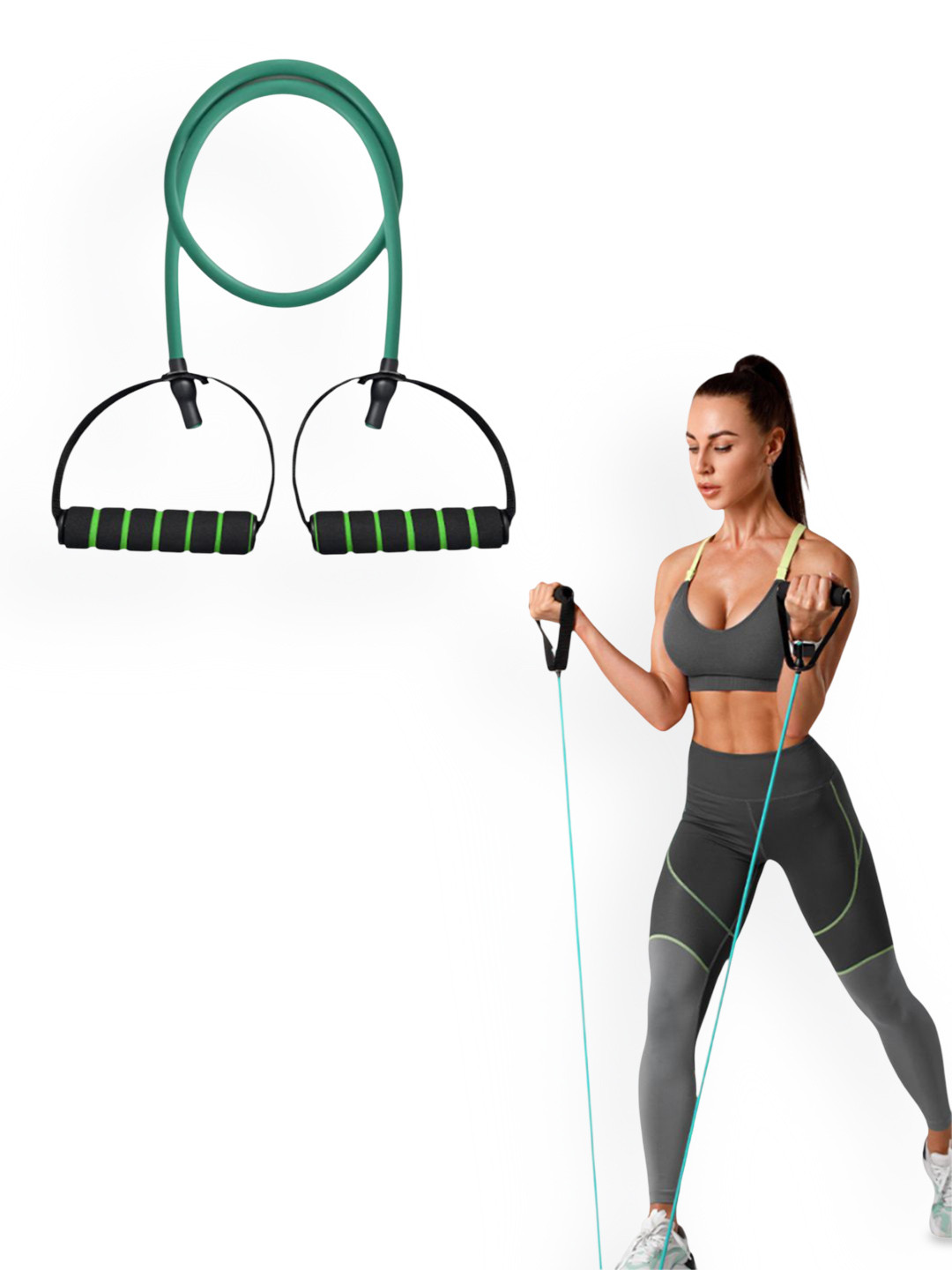 Wiselife  Training, Yoga & Home Workout Resistance Band With Handles
