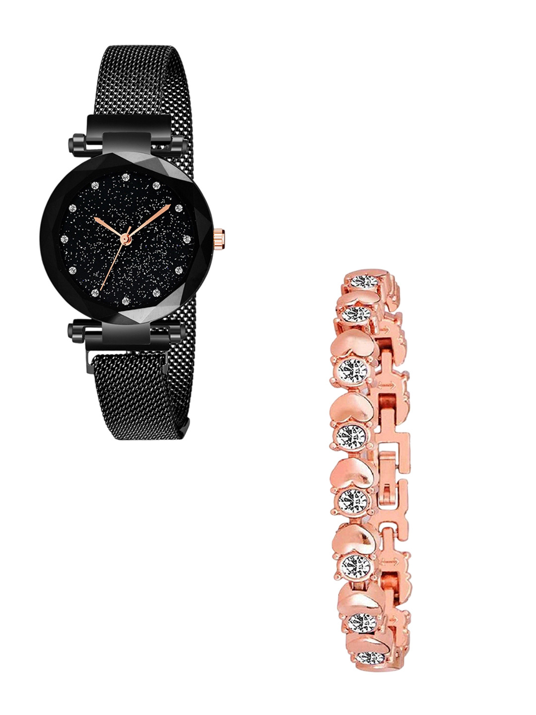 THE SHOPOHOLIC Women Embellished Dial Analogue Watch B-12-Bracelet