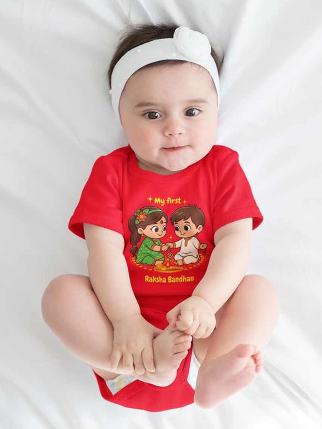 karmikh clothing & lifestyle Infant Kids Printed Bodysuit