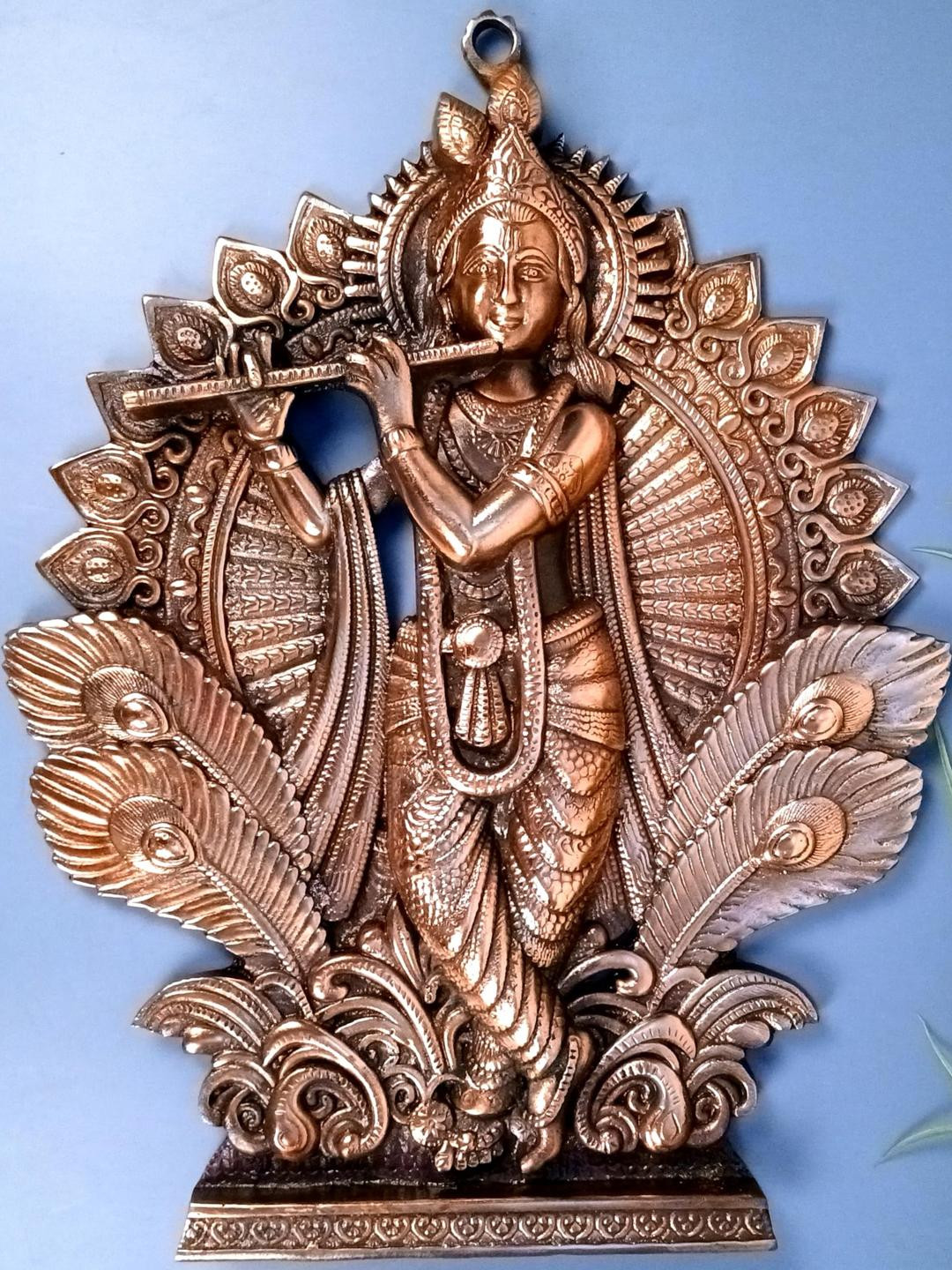 apka mart Bronze Metal Spiritual Wall Decor