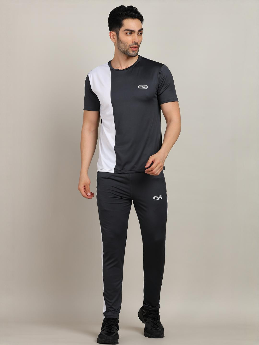 PREEN Men T-shirt and Track Pant Set