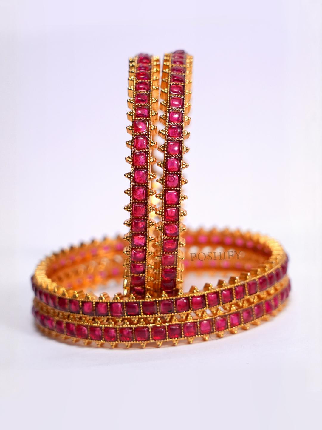 Luxury Gold Plated Pure Brass Bangles 2315-1673 Stylish Traditional Bangle