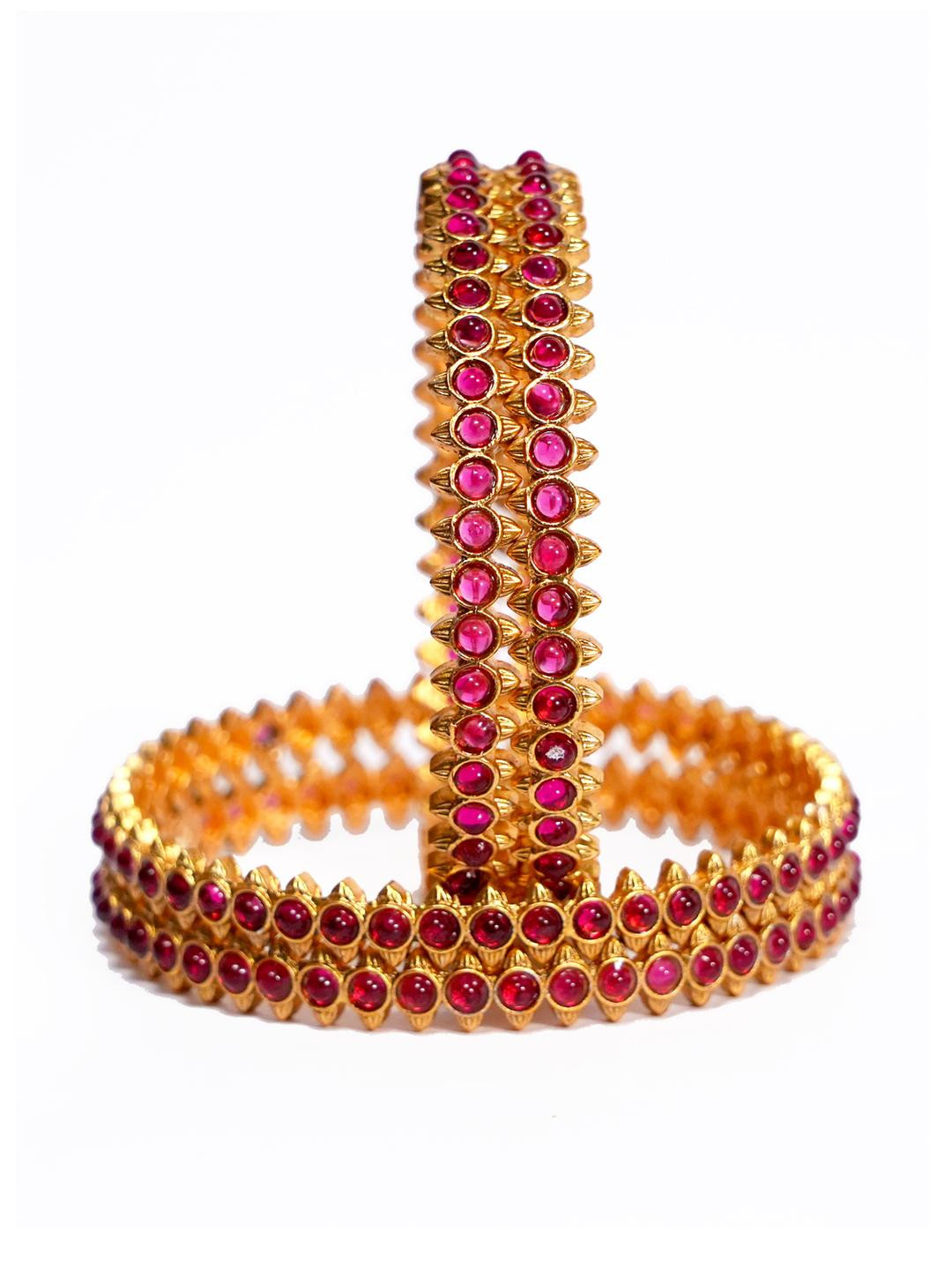 Luxury Gold Plated Brass Traditional Bangles