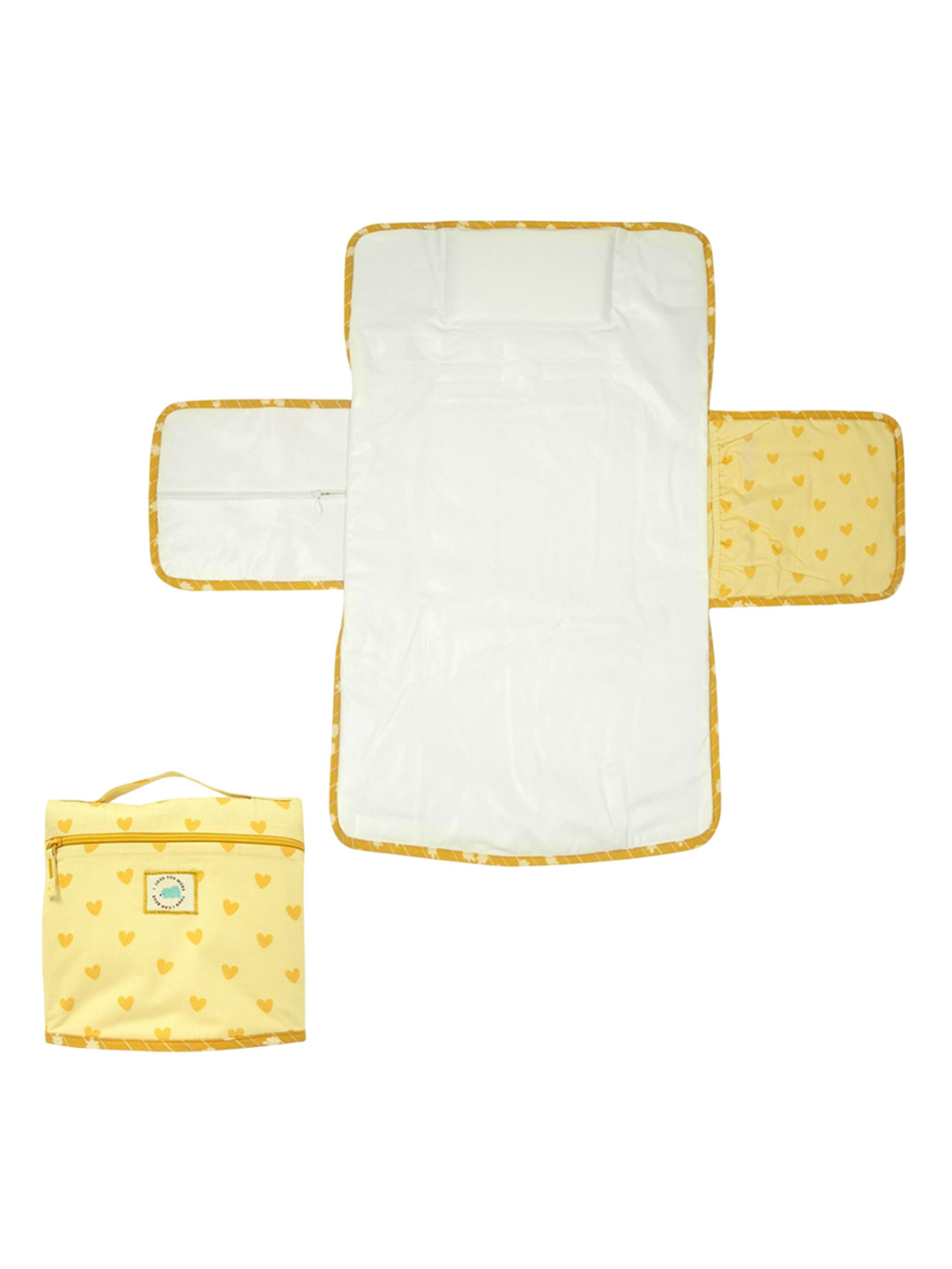 TIDY SLEEP Printed Pure Cotton Diaper & Travel Mat Blossom