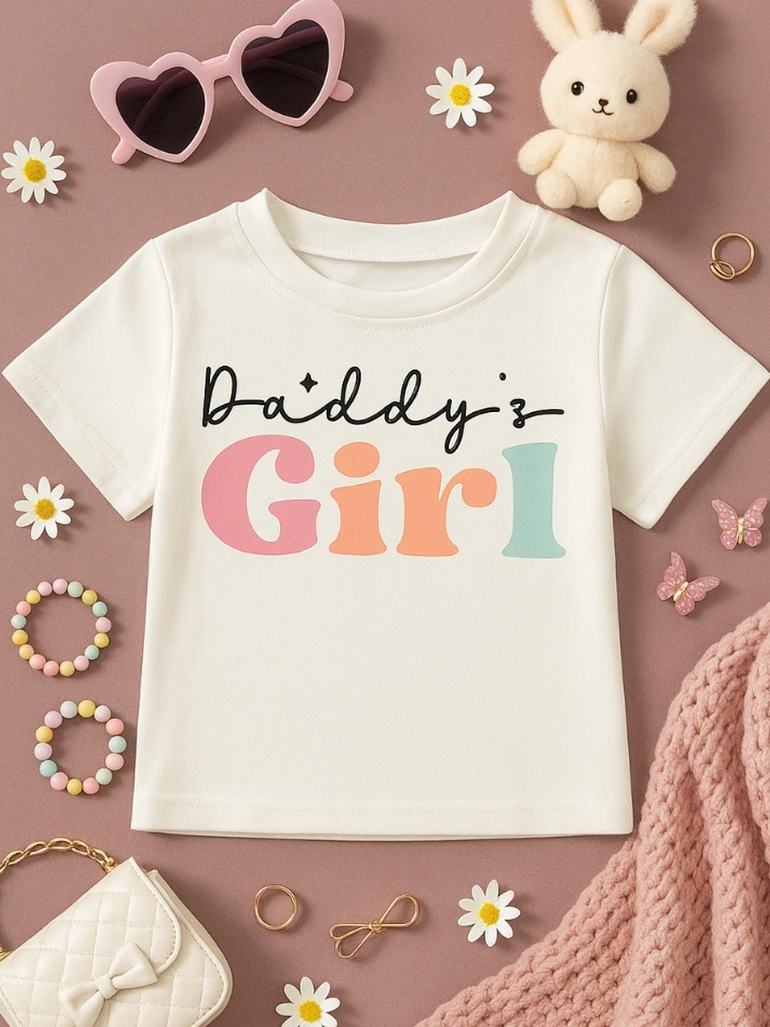 Luke & Lilly Girls Regular Fit Cotton Tshirts