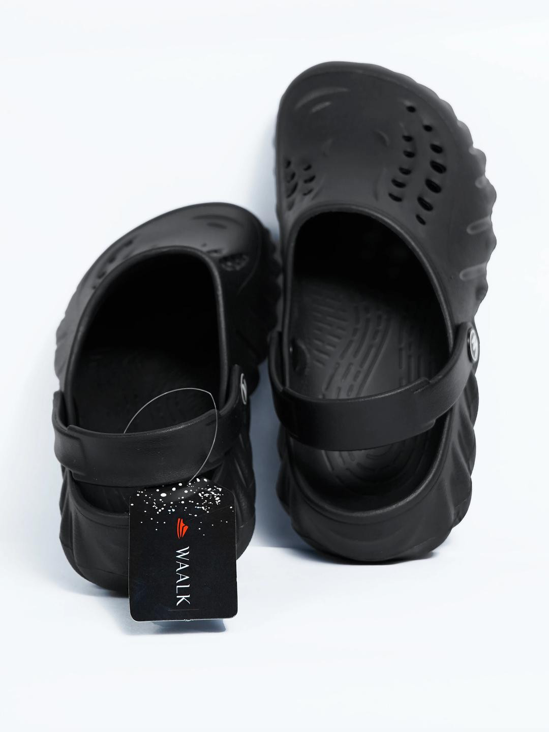 WAALK Men Black EVA Flip Flops