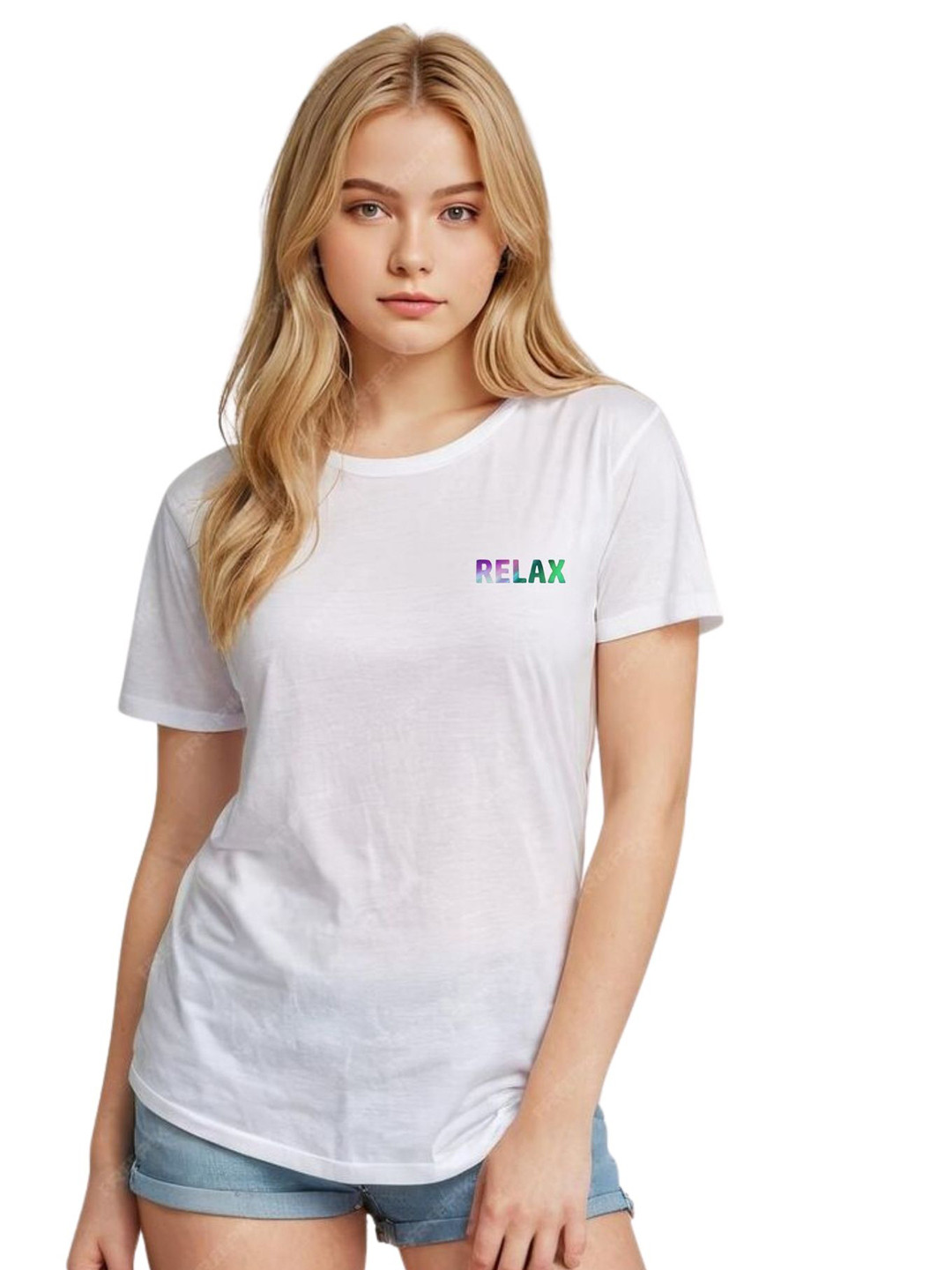 SHAIRA FASHION Graphic Printed Round Neck Drop-Shoulder Sleeves Cotton T-shirt