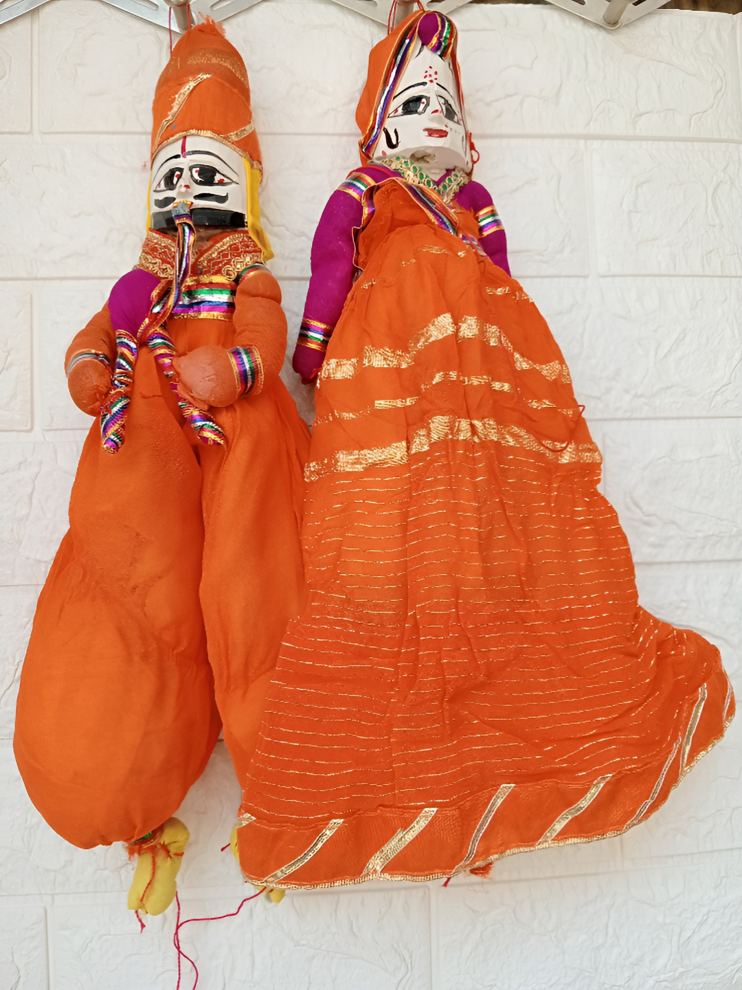 Sellplus Orange & Pink 2 Pieces Katpulti Hanging Festive Decors