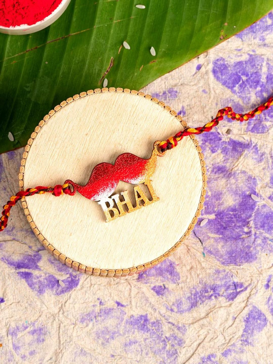 Look and Adorn Men Red Thread Rakhi