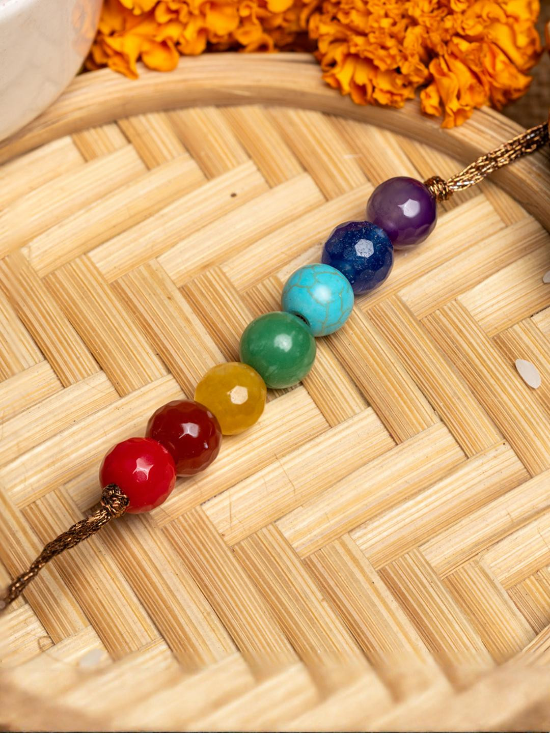 Look and Adorn Unisex Multi Thread Rakhi