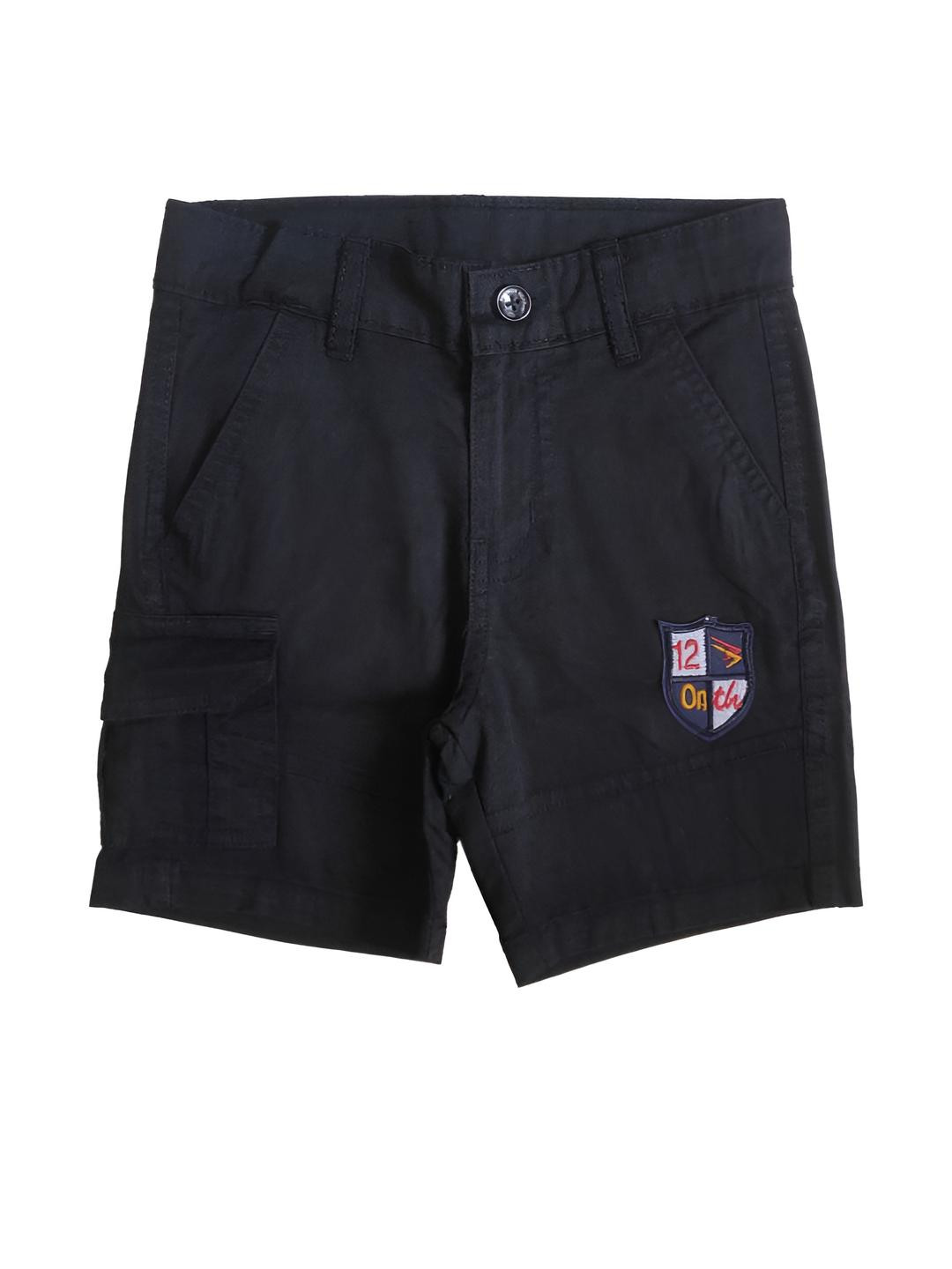 ALBEPOSE Boys Black Cargo Half Pant