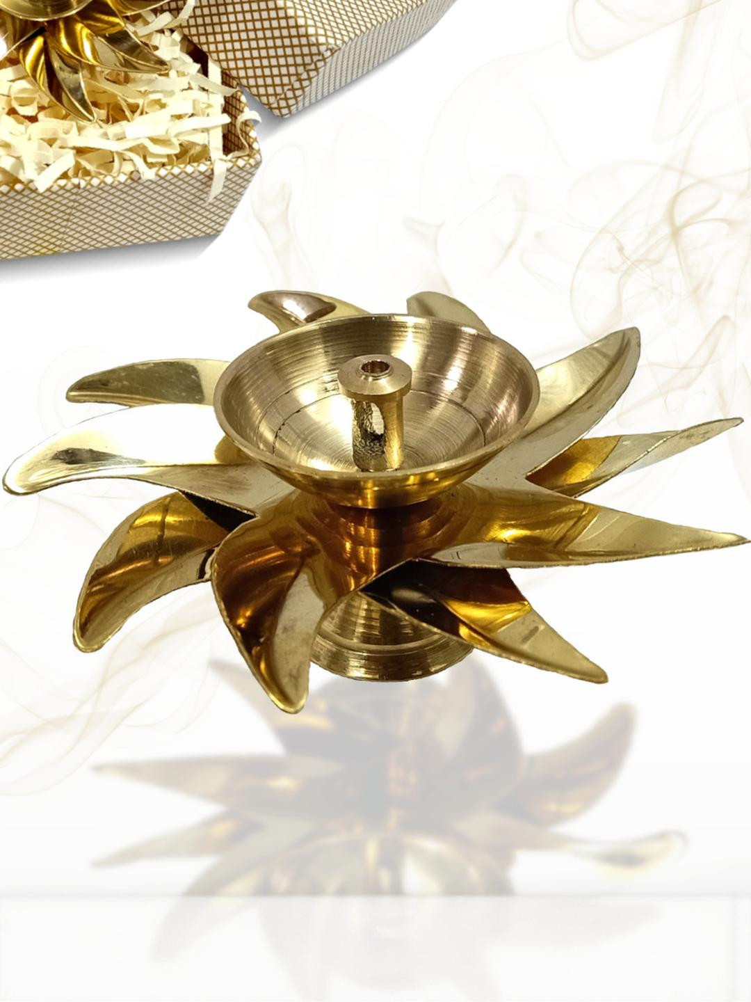 Lamina Set of 2 Decorative Brass Diya