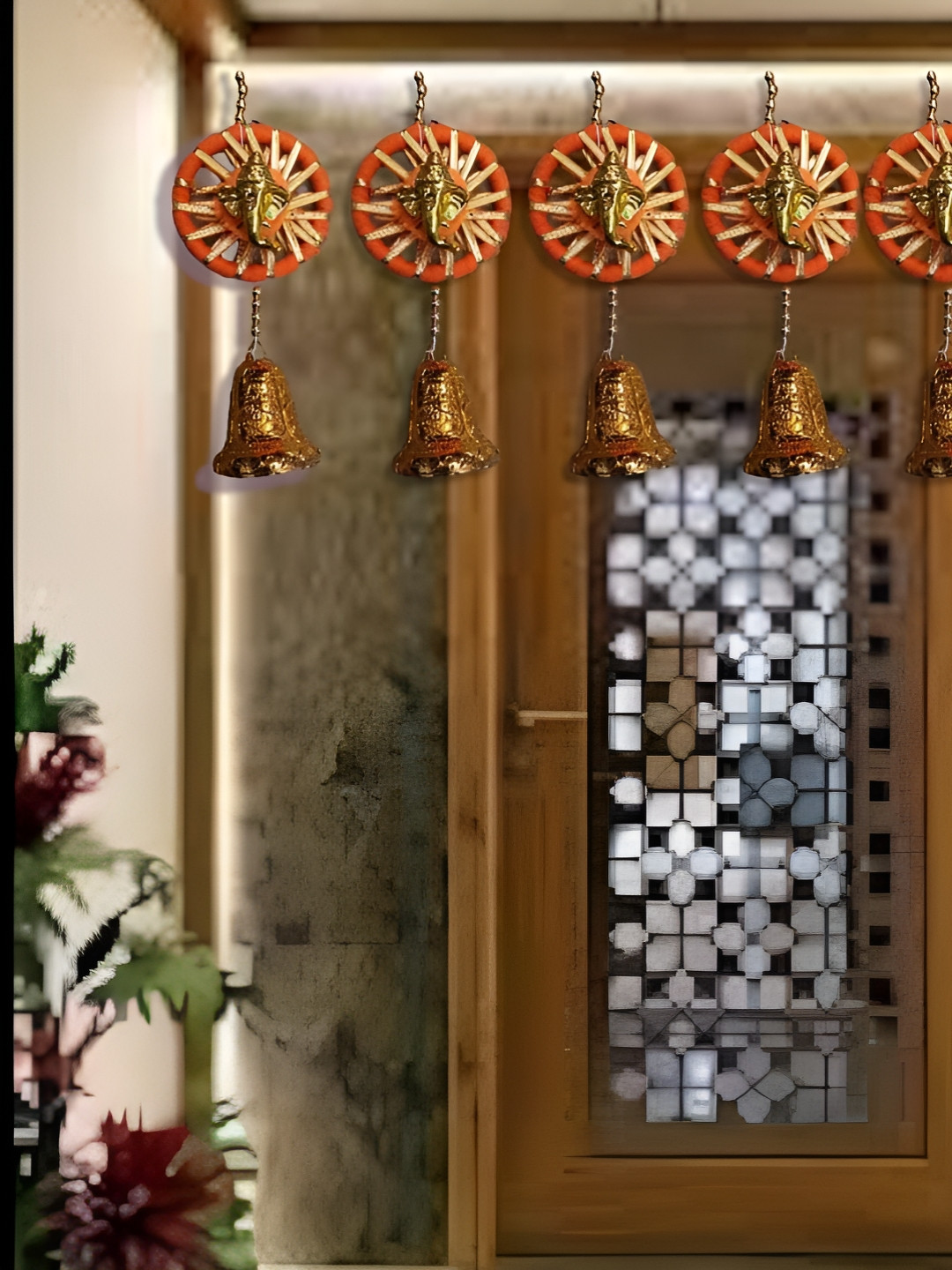 Sellplus Orange & Gold Toned Toran Festive Decor