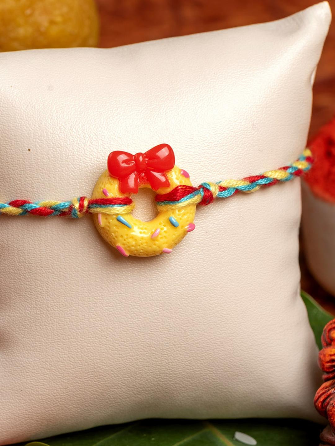 Look and Adorn Boys Yellow Thread Rakhi