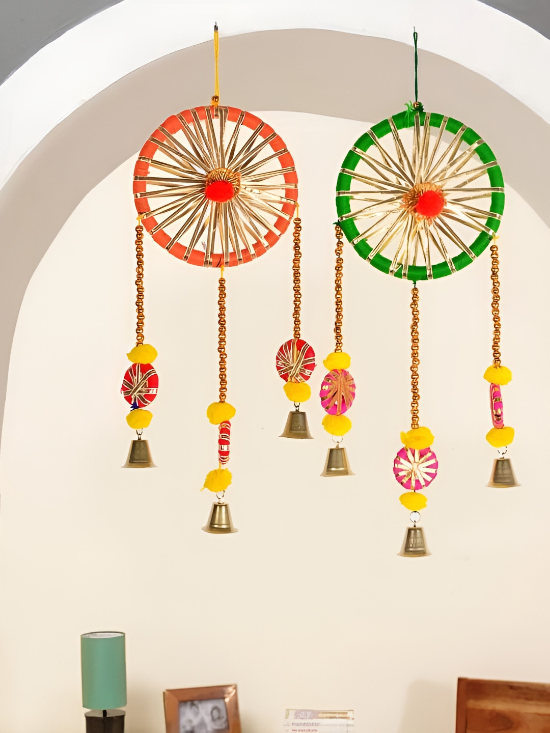 Sellplus 2 Pieces Gota Circle Hanging Decors