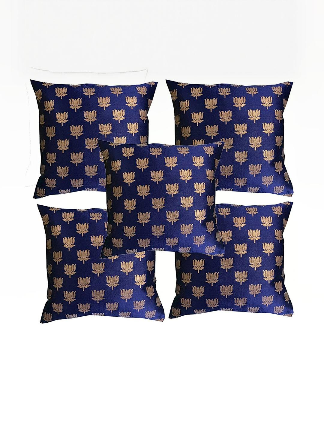 Artsilk Set of 5 Printed Cushion Cover