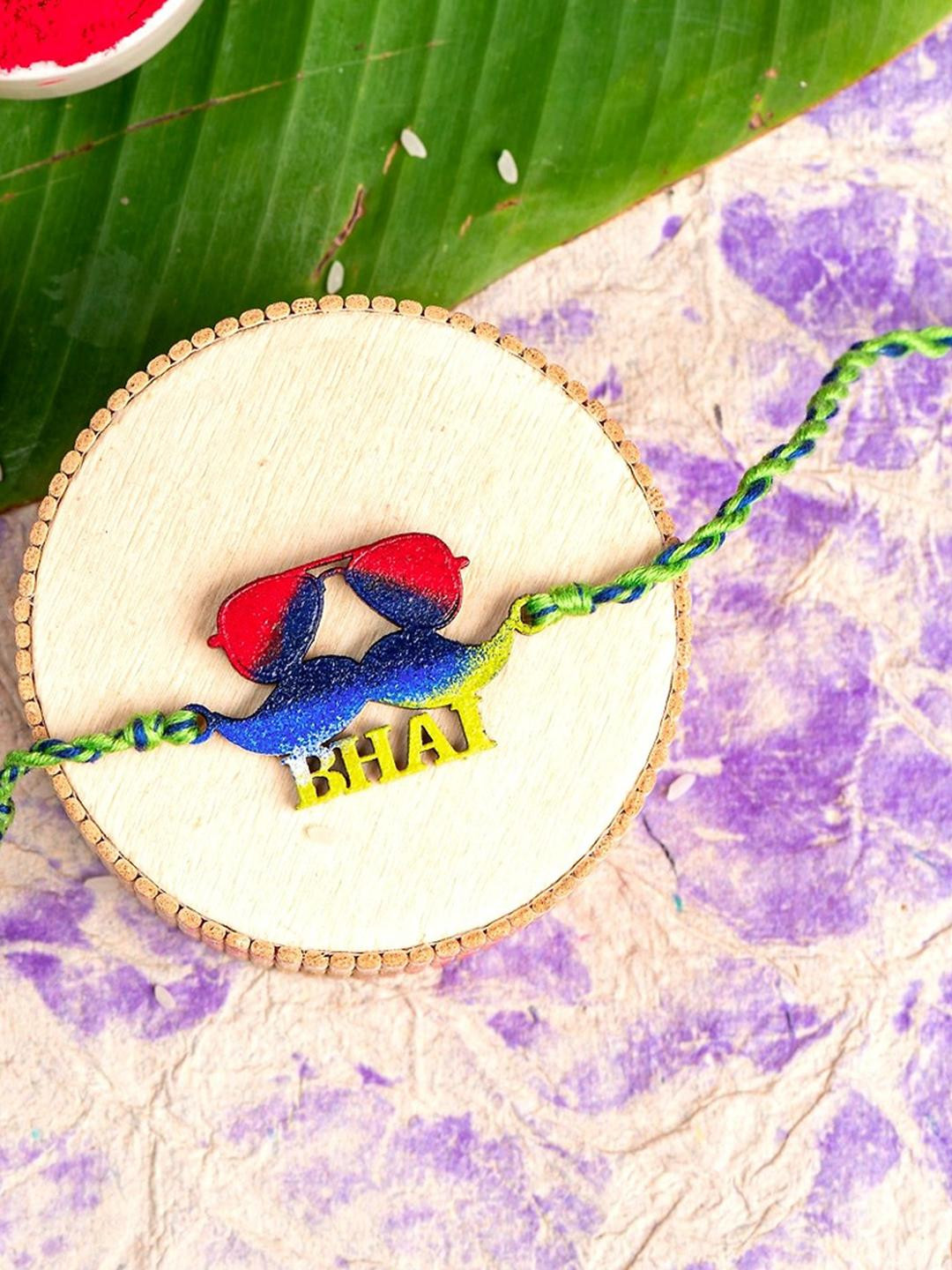 Look and Adorn Men Blue Thread Rakhi