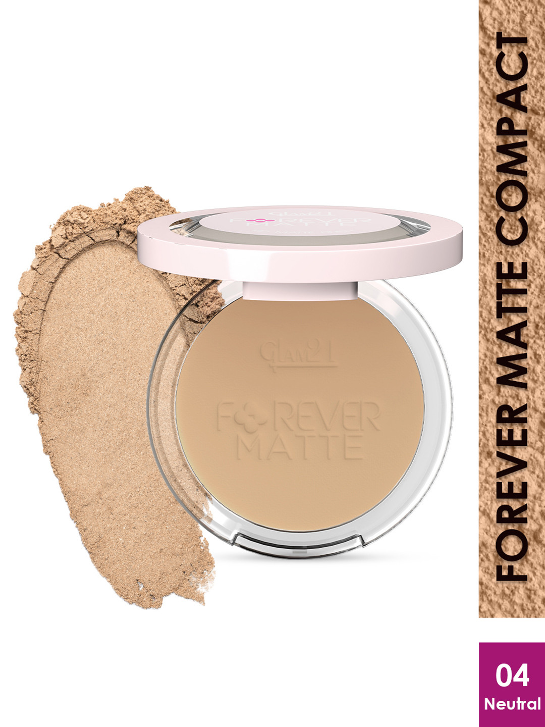 GLAM21 Forever Matte HD Matte Finish Compact Powder 9g - Neutral 04