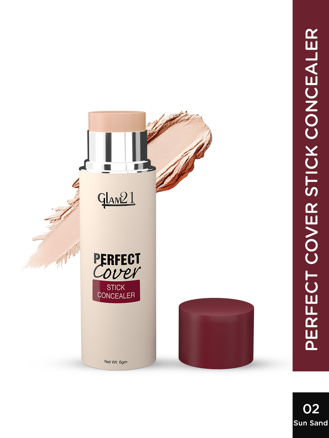 GLAM21 Perfect Cover Waterproof Stick Concealer - 6 g - Sun Sand - 02
