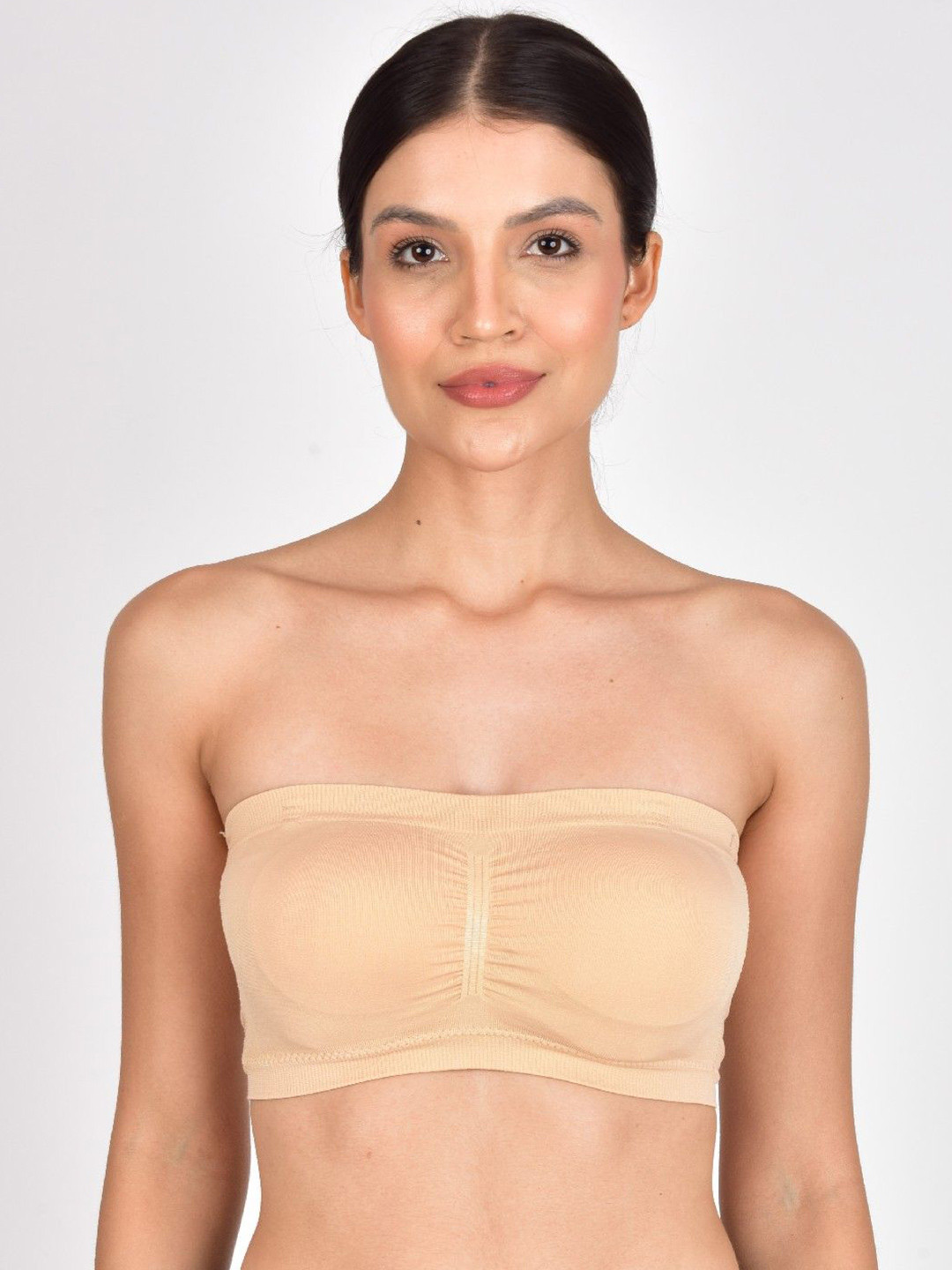 1TO FINITY Full Coverage Lightly Padded Side Shaper Cotton Bandeau Bra
