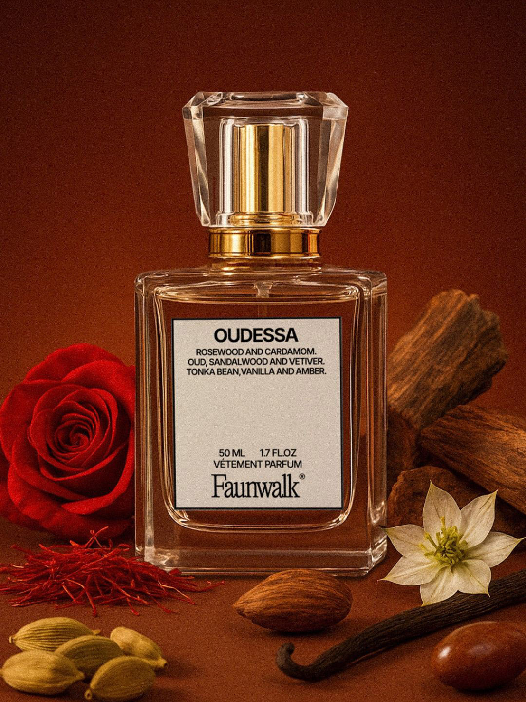 FAUN WALK Set Of 2 Oudessa Long Lasting Eau De Parfum- 50 ml Each