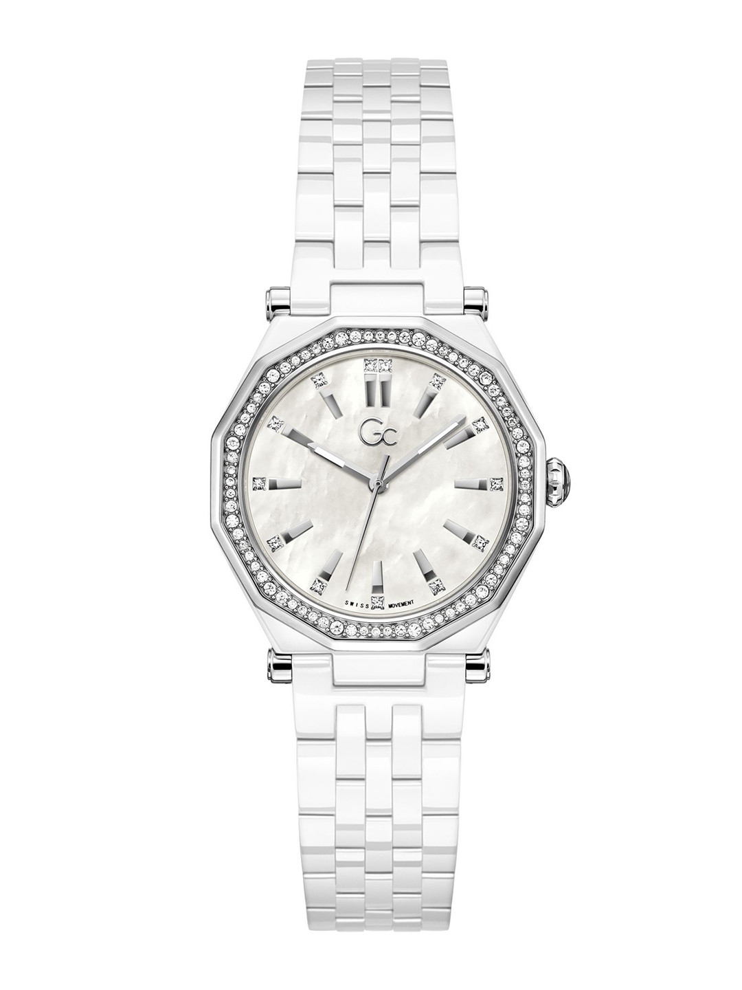 GC Gleam Women Embellished Dial & Bracelet Style Straps Analogue Watch Z59003L1