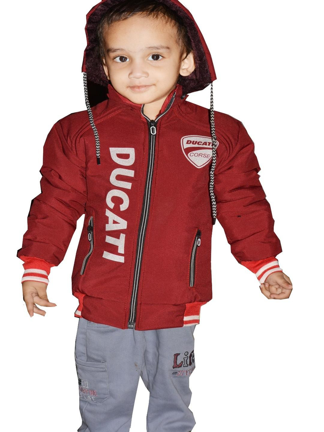 FLASTEENO Boys Leather Bomber Jacket