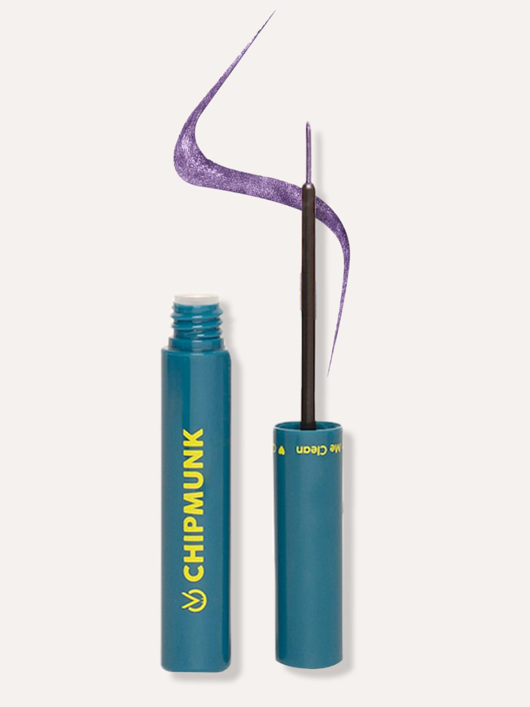 Chipmunk Strike Out Metallic Long Lasting Liquid Eyeliner With Biotin - 3ml Violet Glow 12