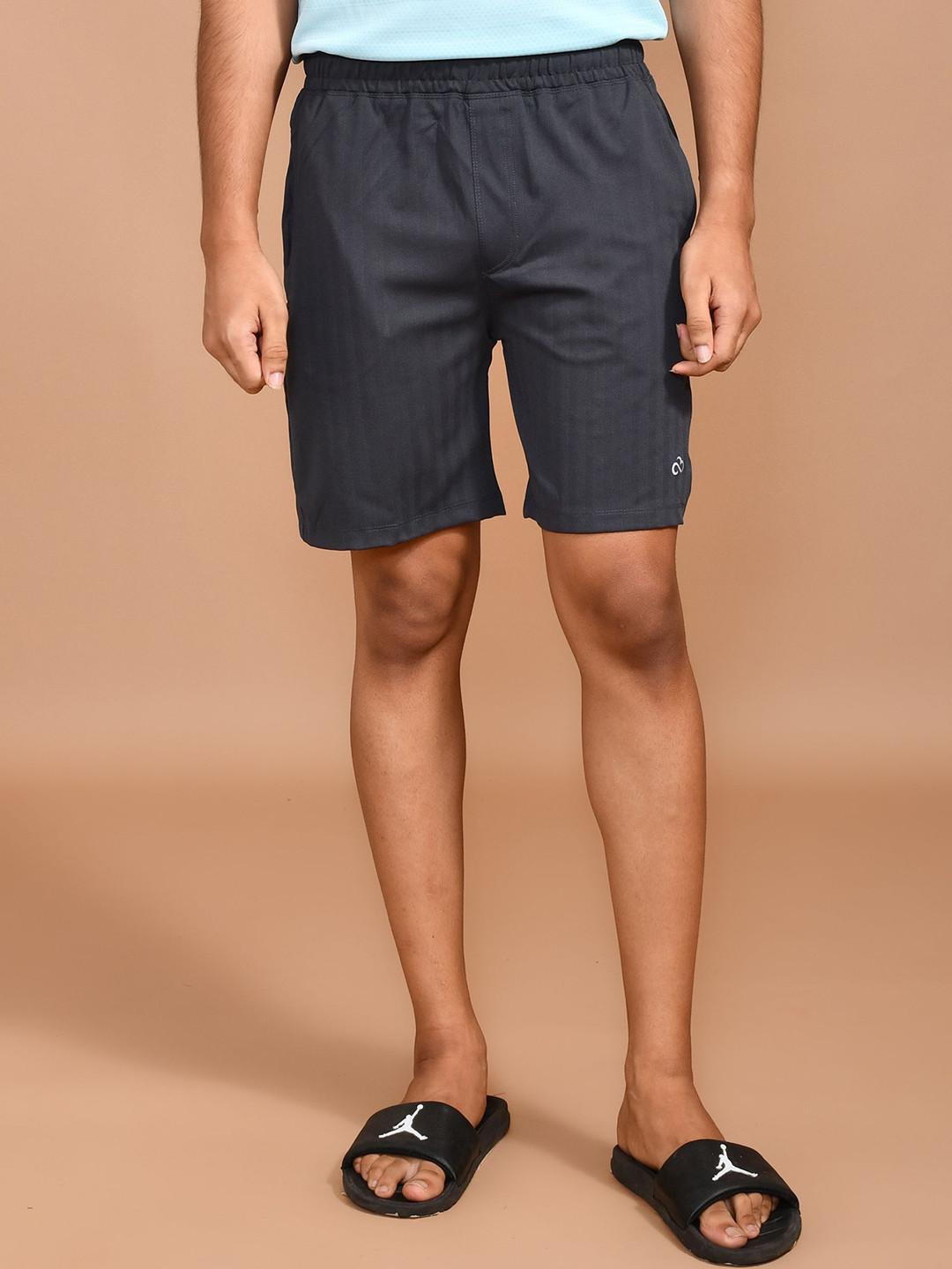 SKYKNIT Men Solid Above Knee Running Shorts