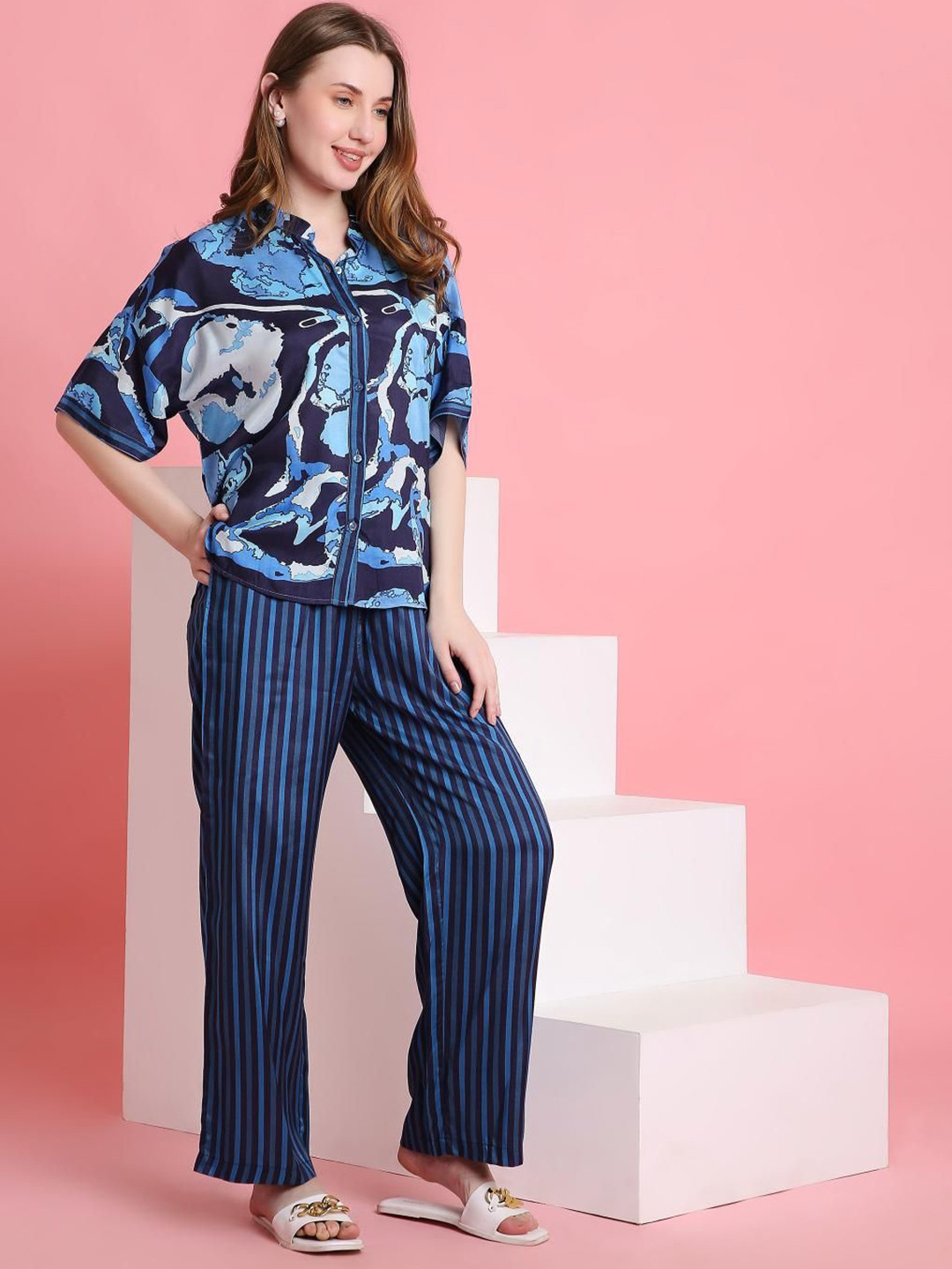 Tuna London Relaxed Shirt & Trousers Co-Ord Set