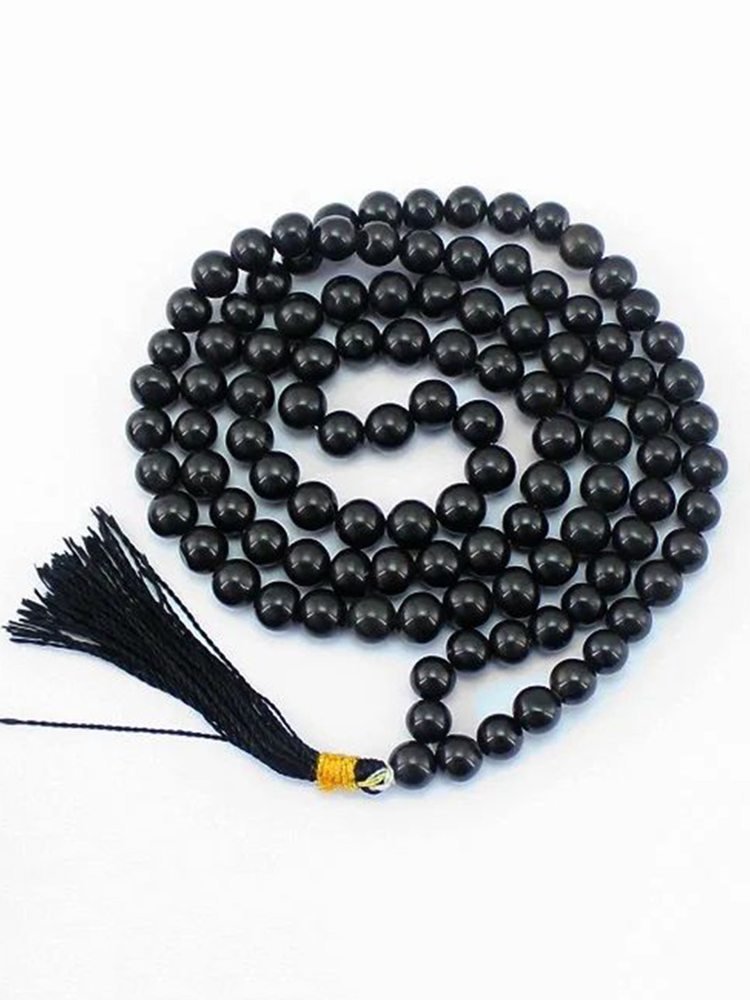 ShivTantra Unisex Artificial Beaded Statement Hakik Mala Chain
