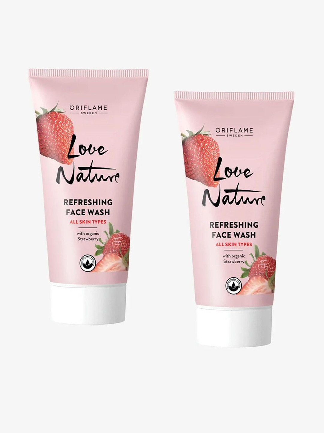 Oriflame Set Of 2 Love Nature Refreshing Face Wash - 50 ml Each