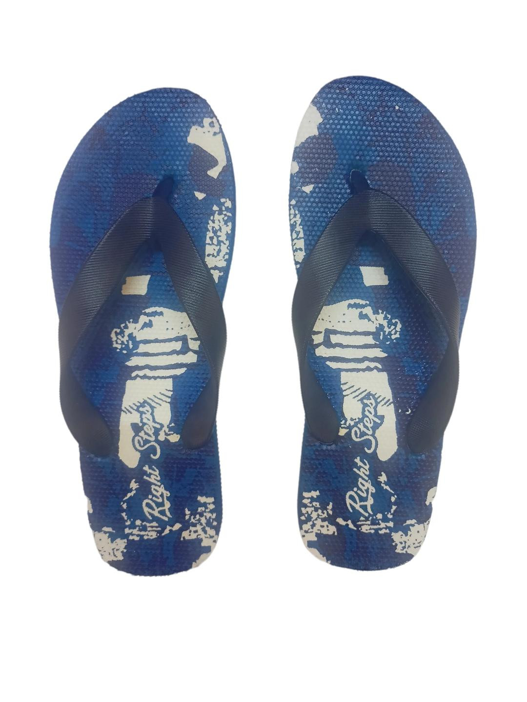 Crawl & Sprint Men Blue  Rubber Sliders